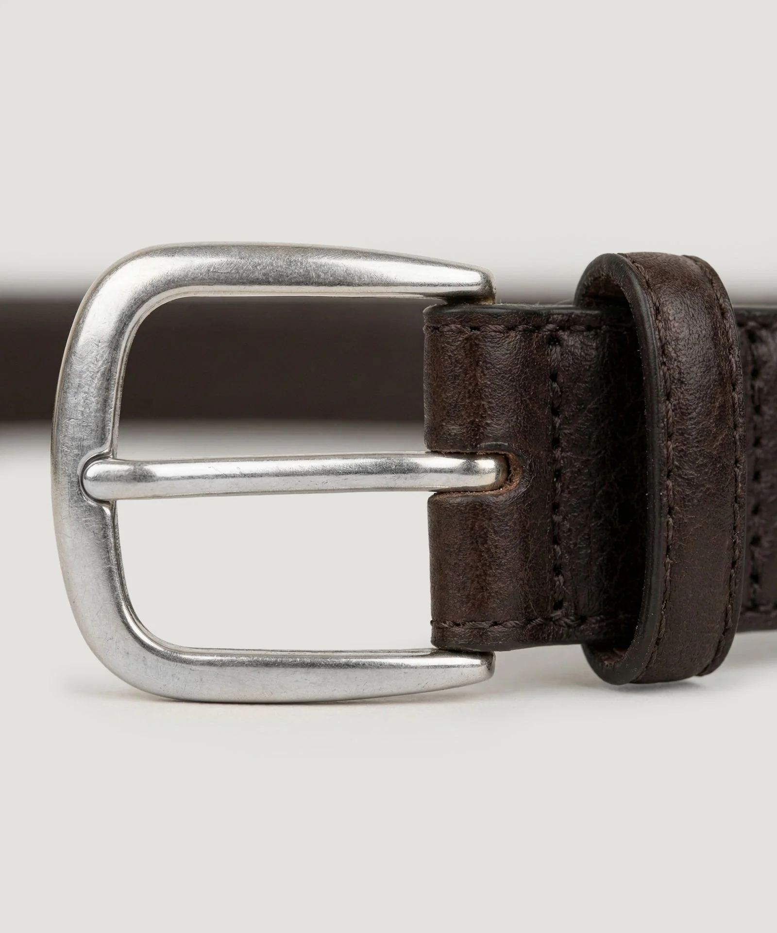 Riem full grain rundleer donkerbruin - Image 3