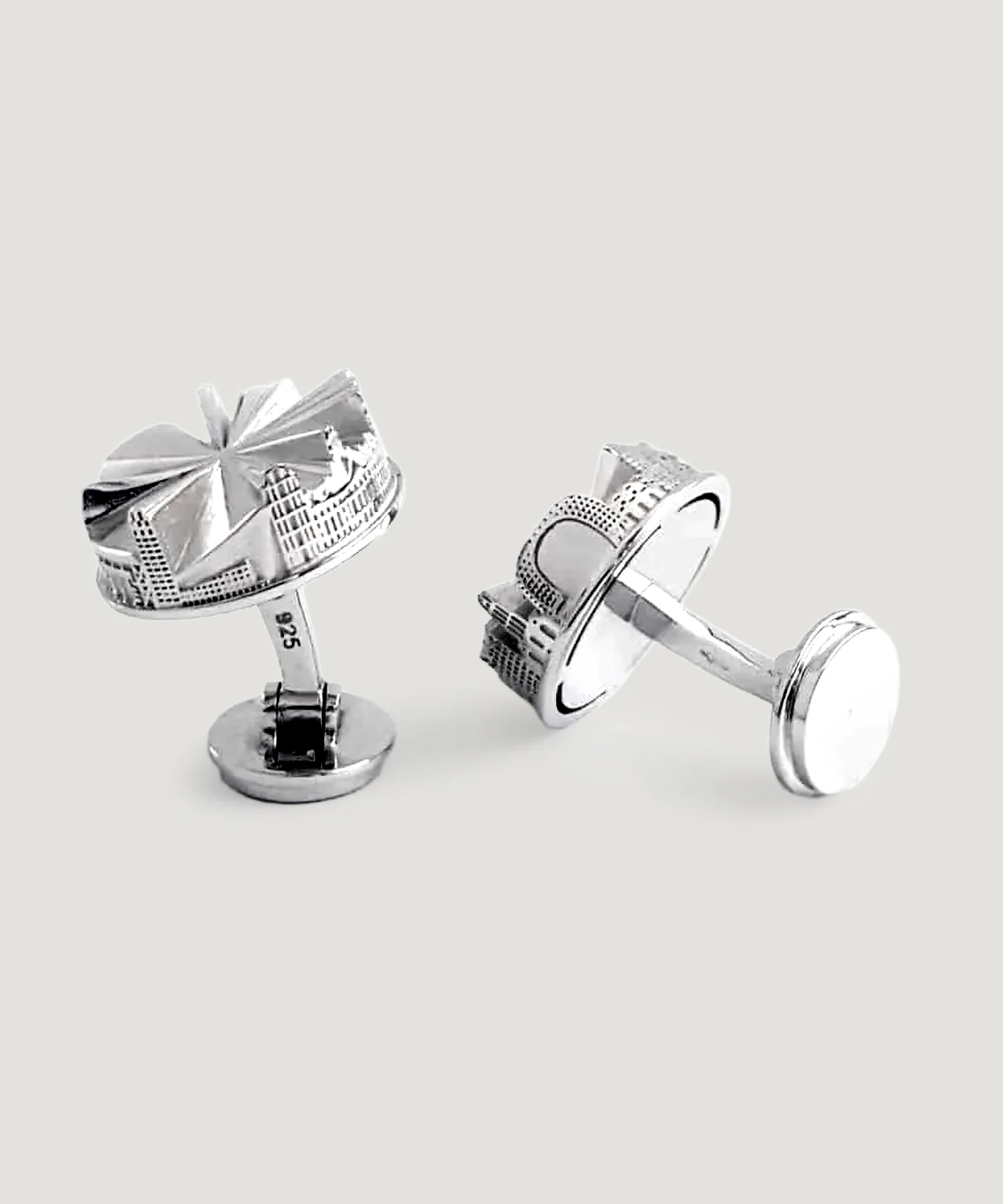 City cufflinks Rotterdam manchetknopen zilver