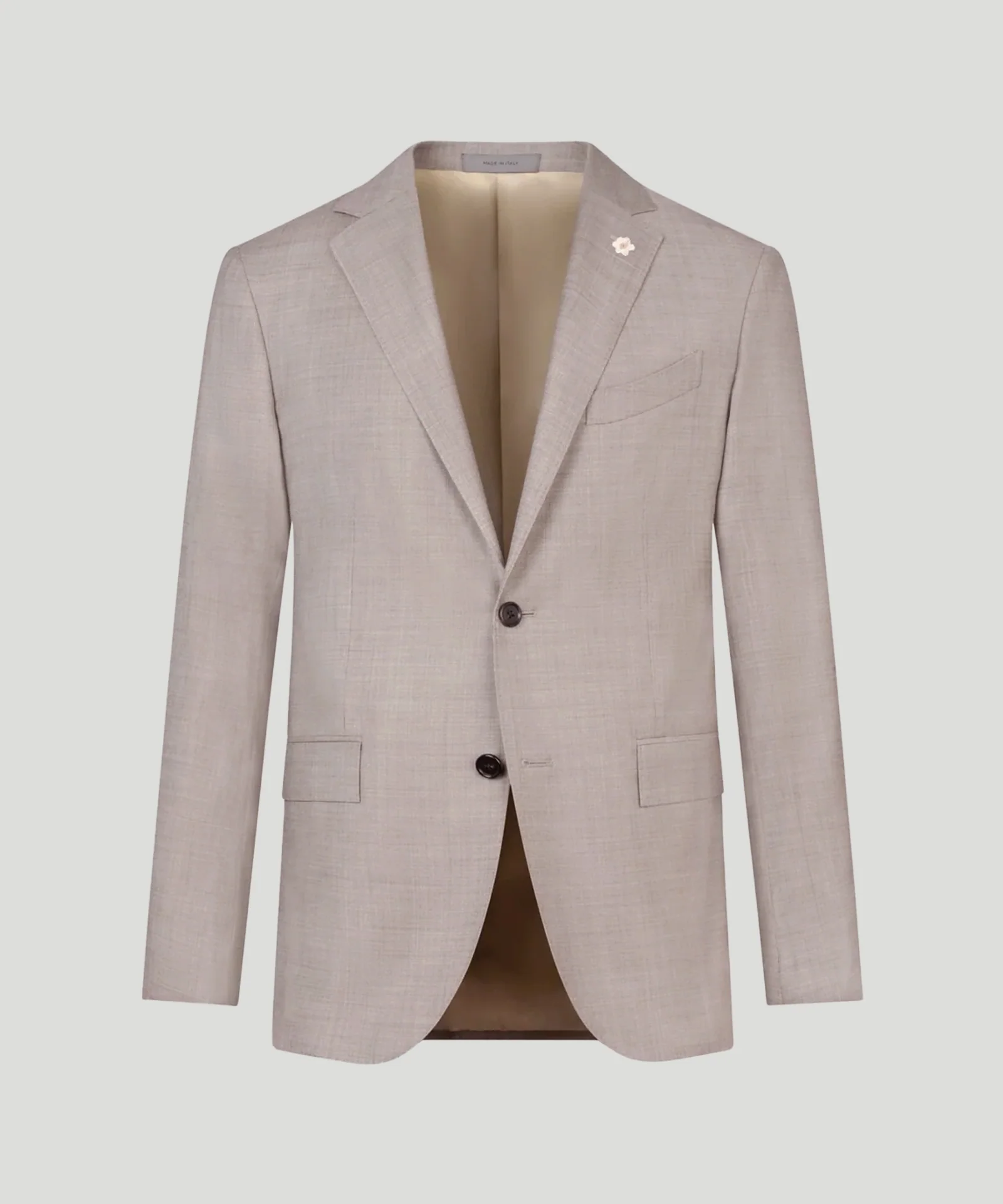 Pak virgin wol sharkskin lichtbruin - Image 2
