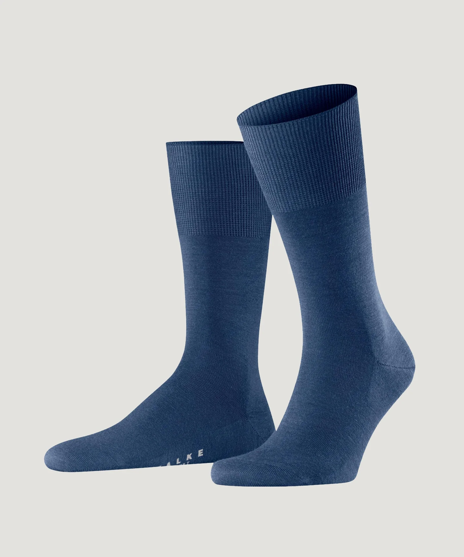 Sokken Airport wol katoen blauw