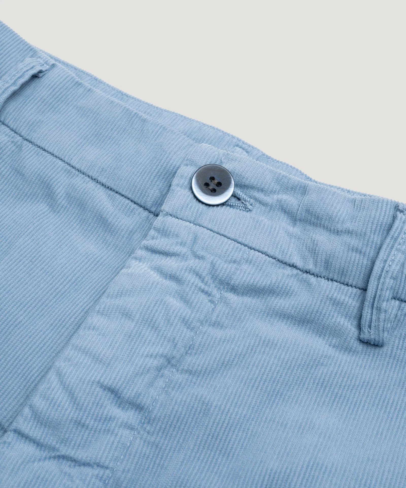 Bermuda shorts baby cord katoen stretch lichtblauw - Image 4
