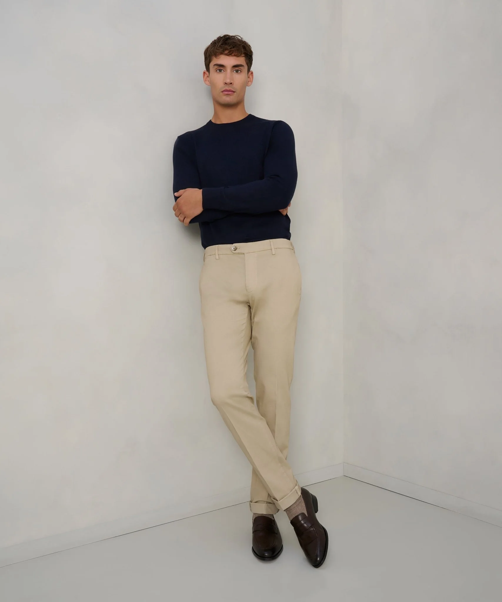 New York style chino katoen/modal stretch beige - Image 3