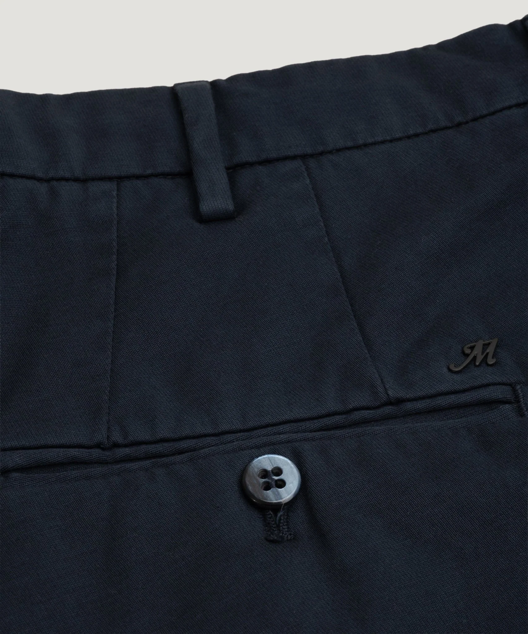 New York Style knitted chino katoen stretch donkerblauw - Image 4