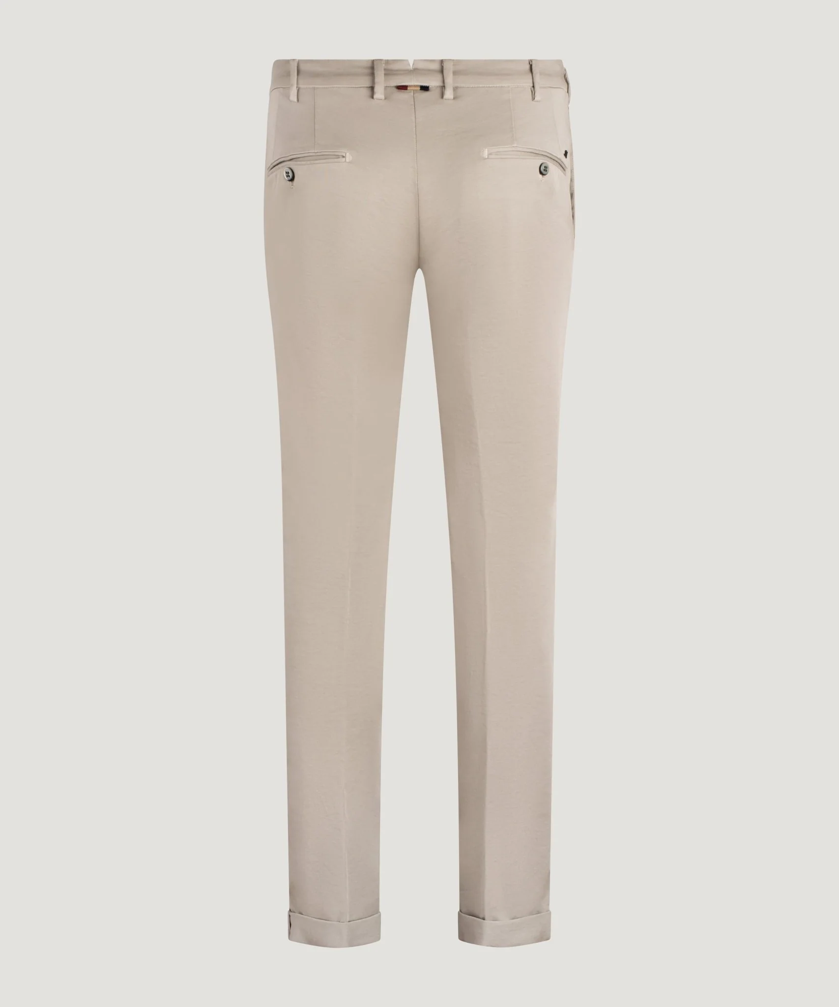 New York Style knitted chino katoen stretch taupe - Image 3
