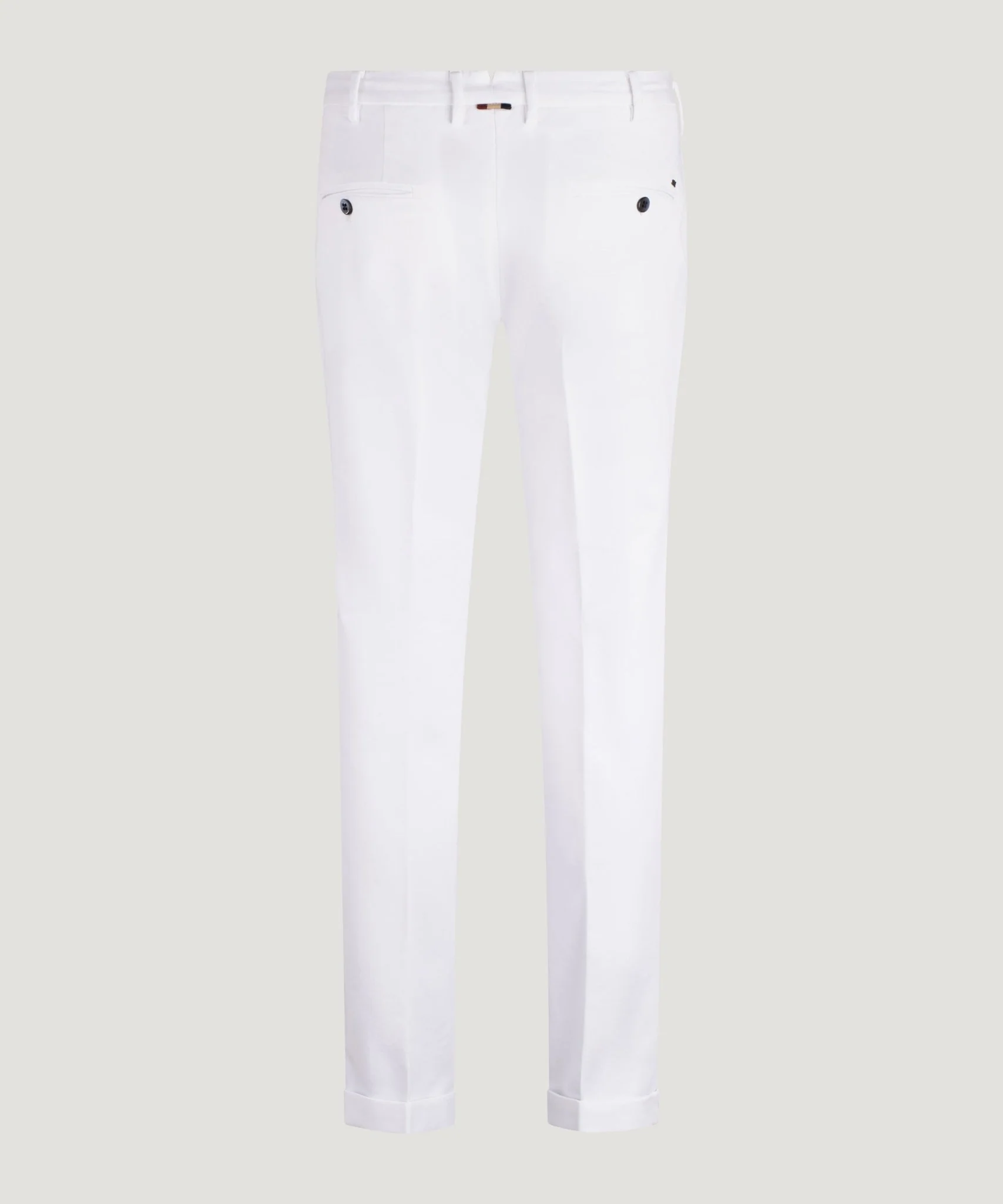 New York Style knitted chino katoen stretch wit - Image 3