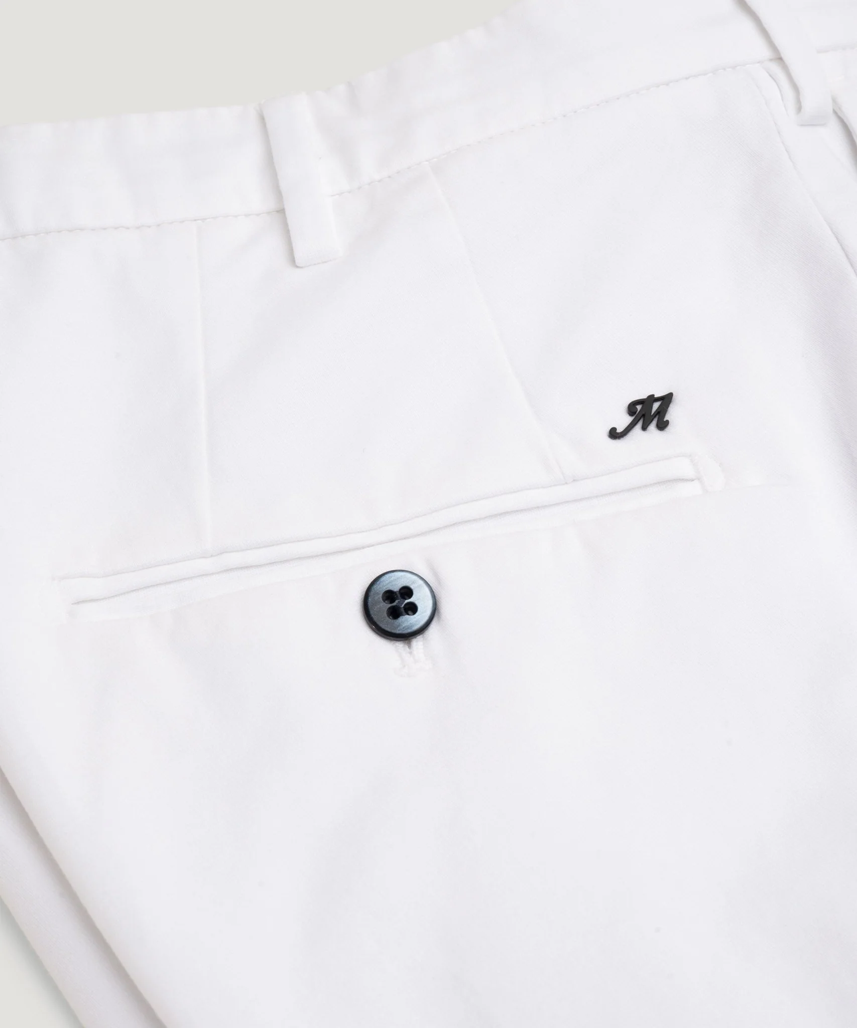 New York Style knitted chino katoen stretch wit - Image 4