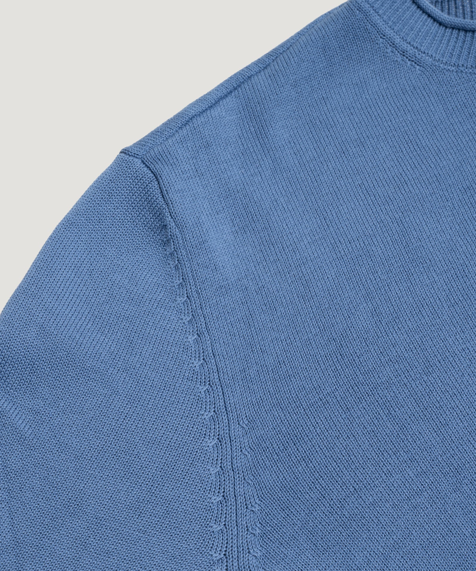 Caliper knitted trui katoen blauw - Image 3