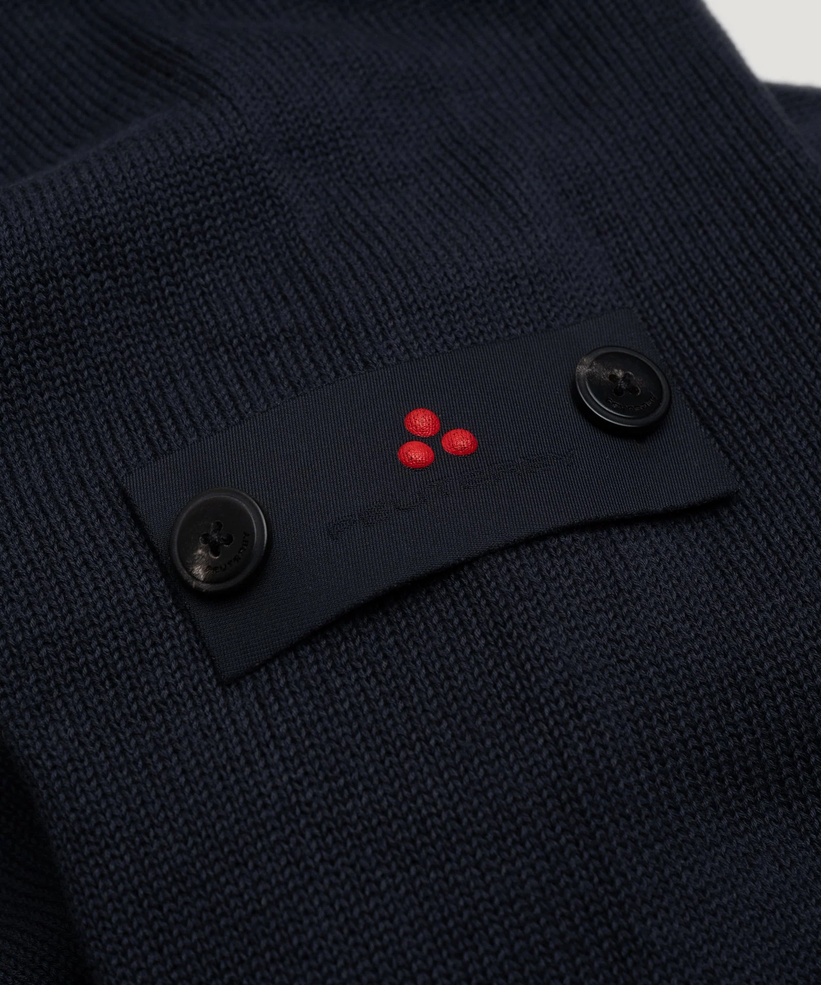 Caliper knitted trui katoen donkerblauw - Image 6