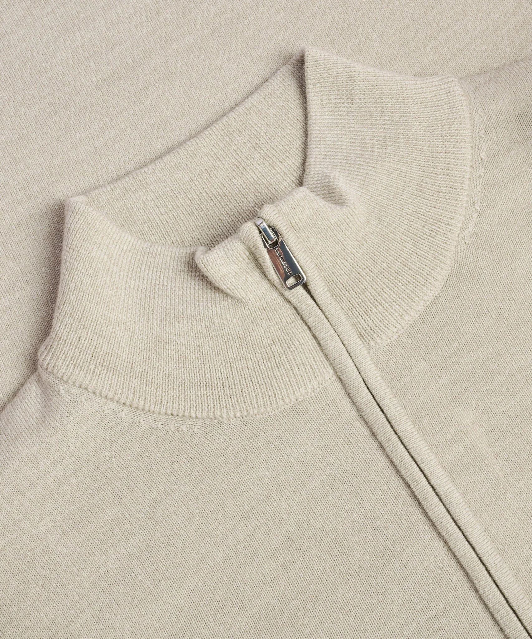 Half-zip trui merinowol beige - Image 2