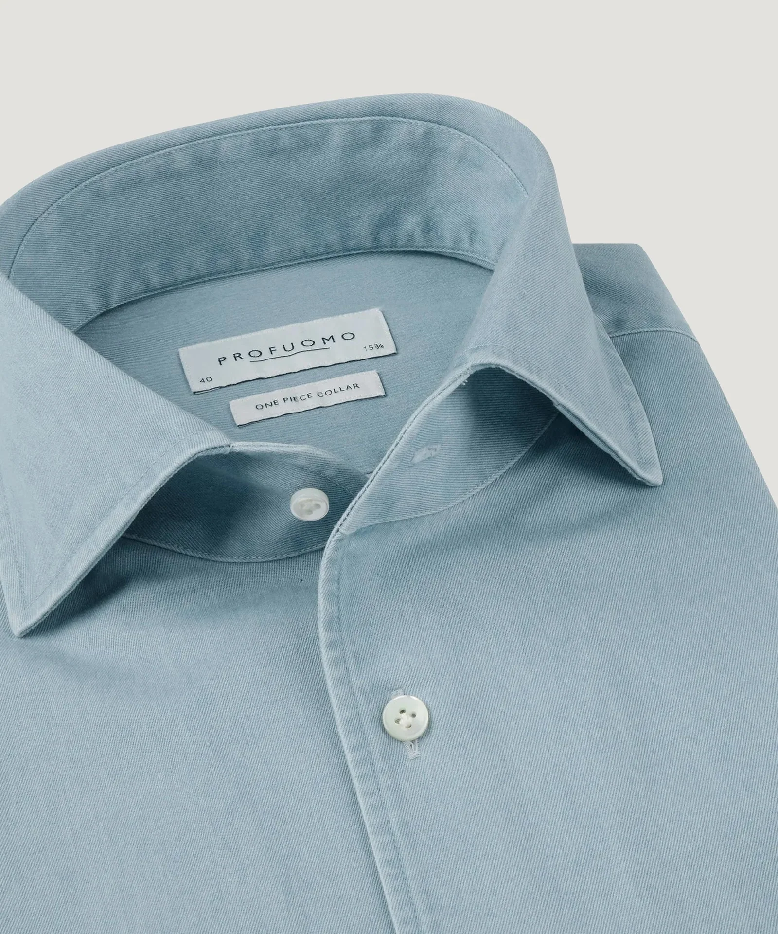 One piece overhemd katoen twill indigo - Image 3