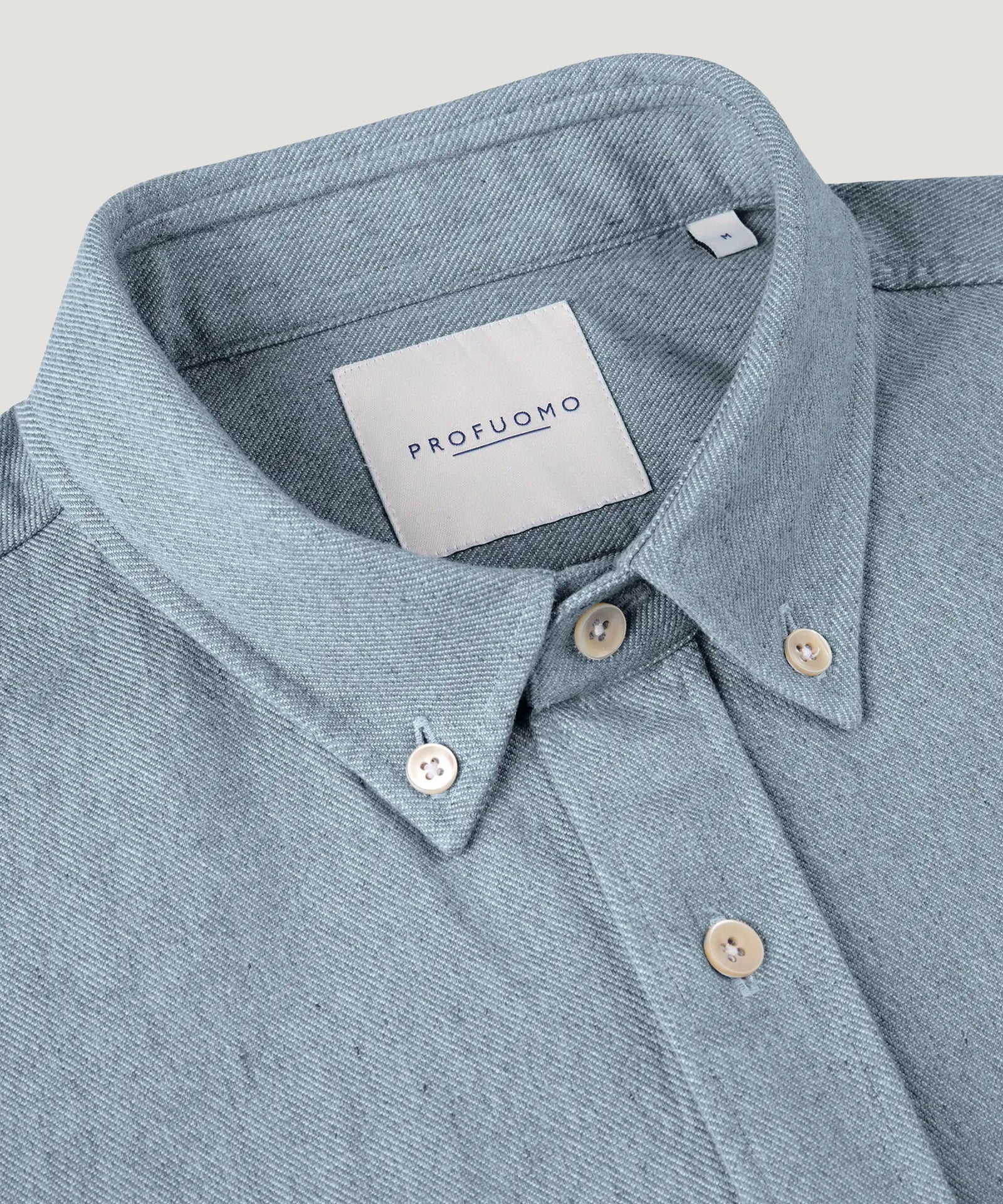 Relaxed fit casual shirt katoen chambray blauw - Image 3