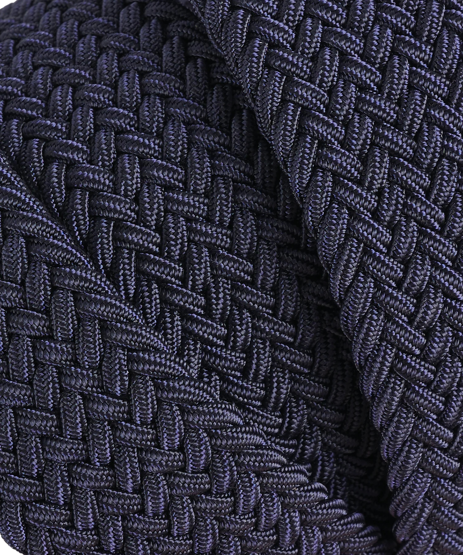 Gevlochten riem elastiek donkerblauw - Image 3