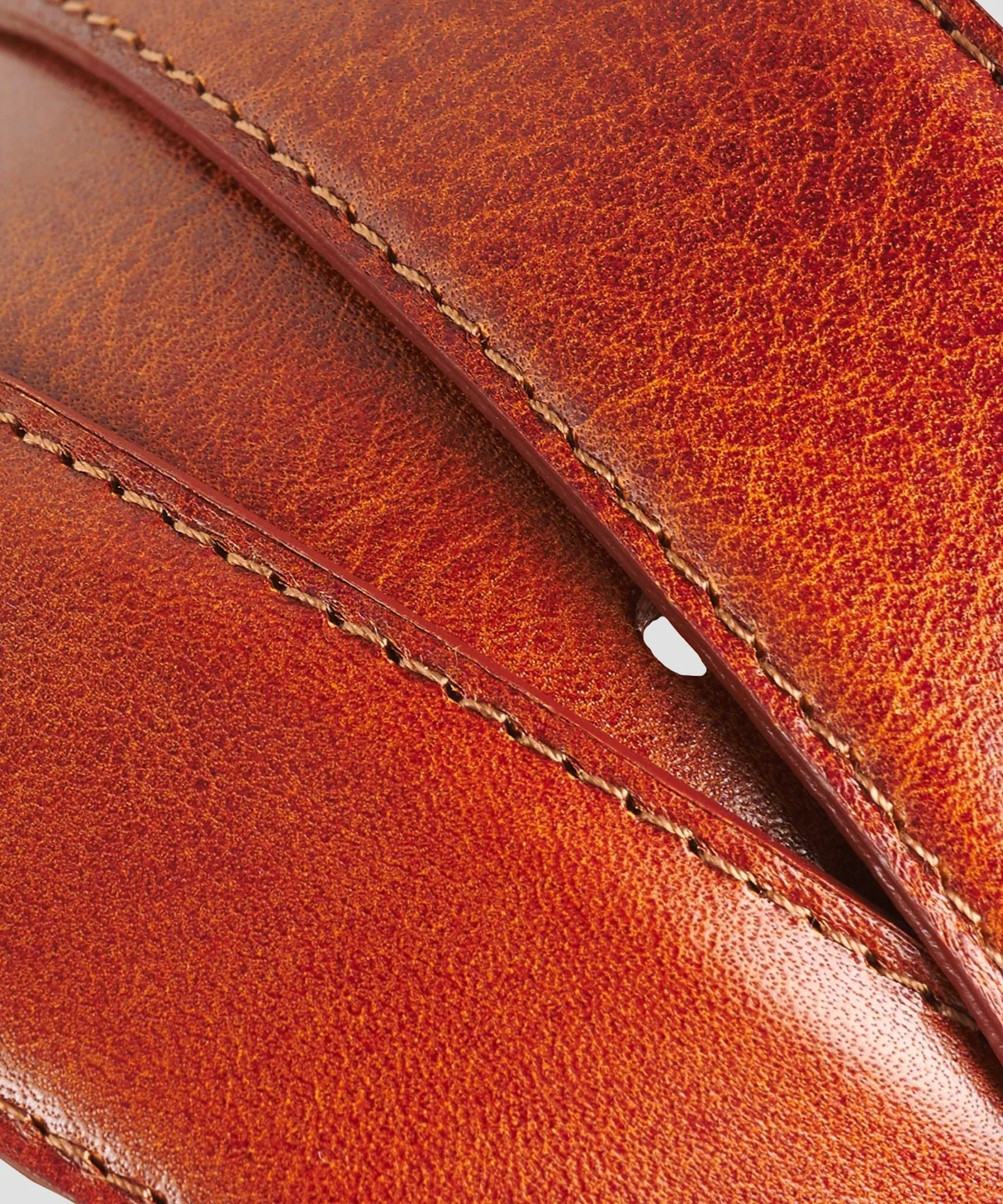 Riem kalfsleer cognac bruin - Image 3