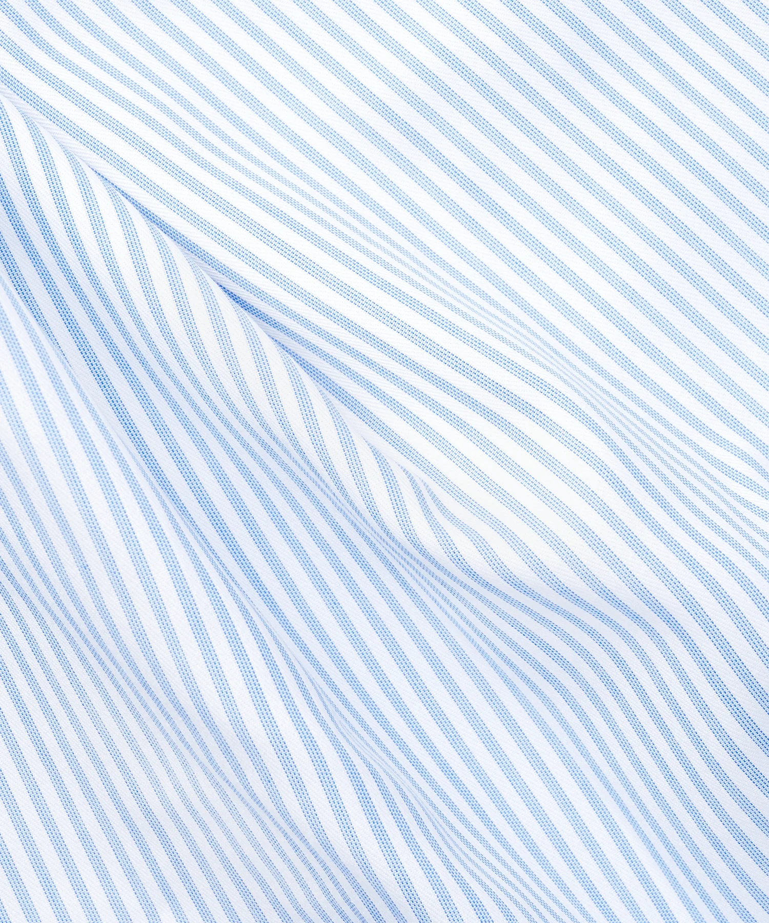 Travelshirt katoen lichtblauw gestreept non-iron - Image 7