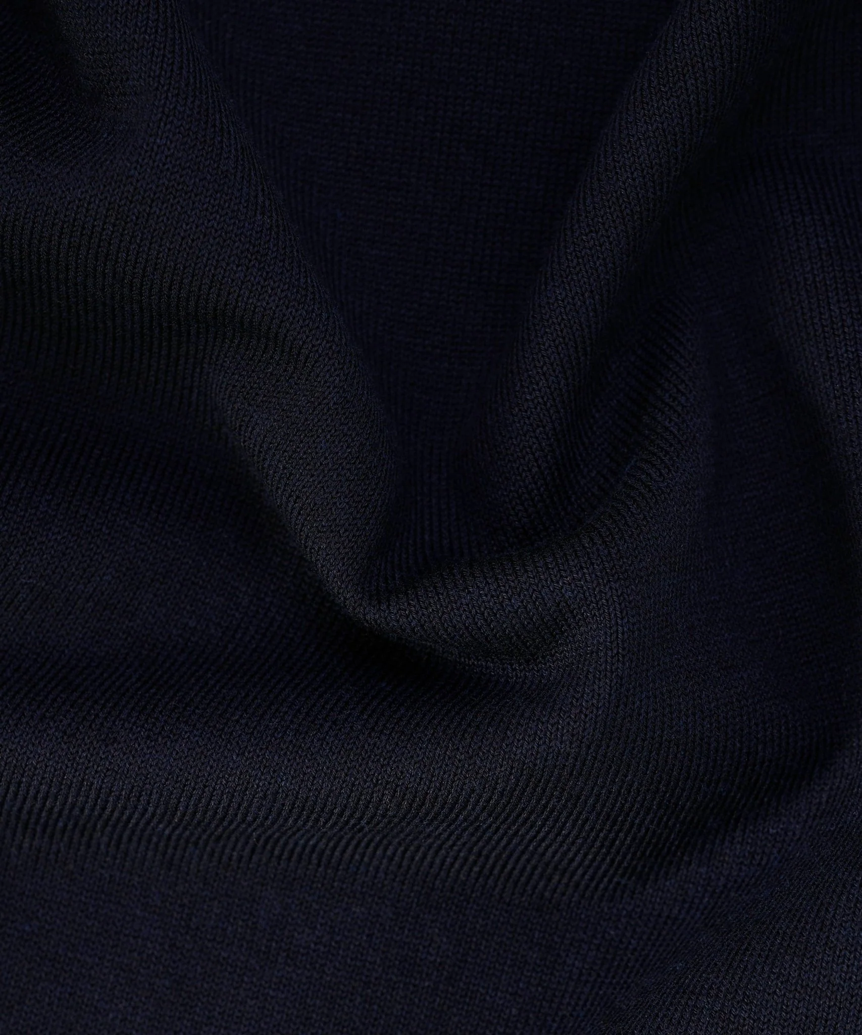 Luxury basic half-zip trui Tencel/katoen/zijde donkerblauw - Image 6