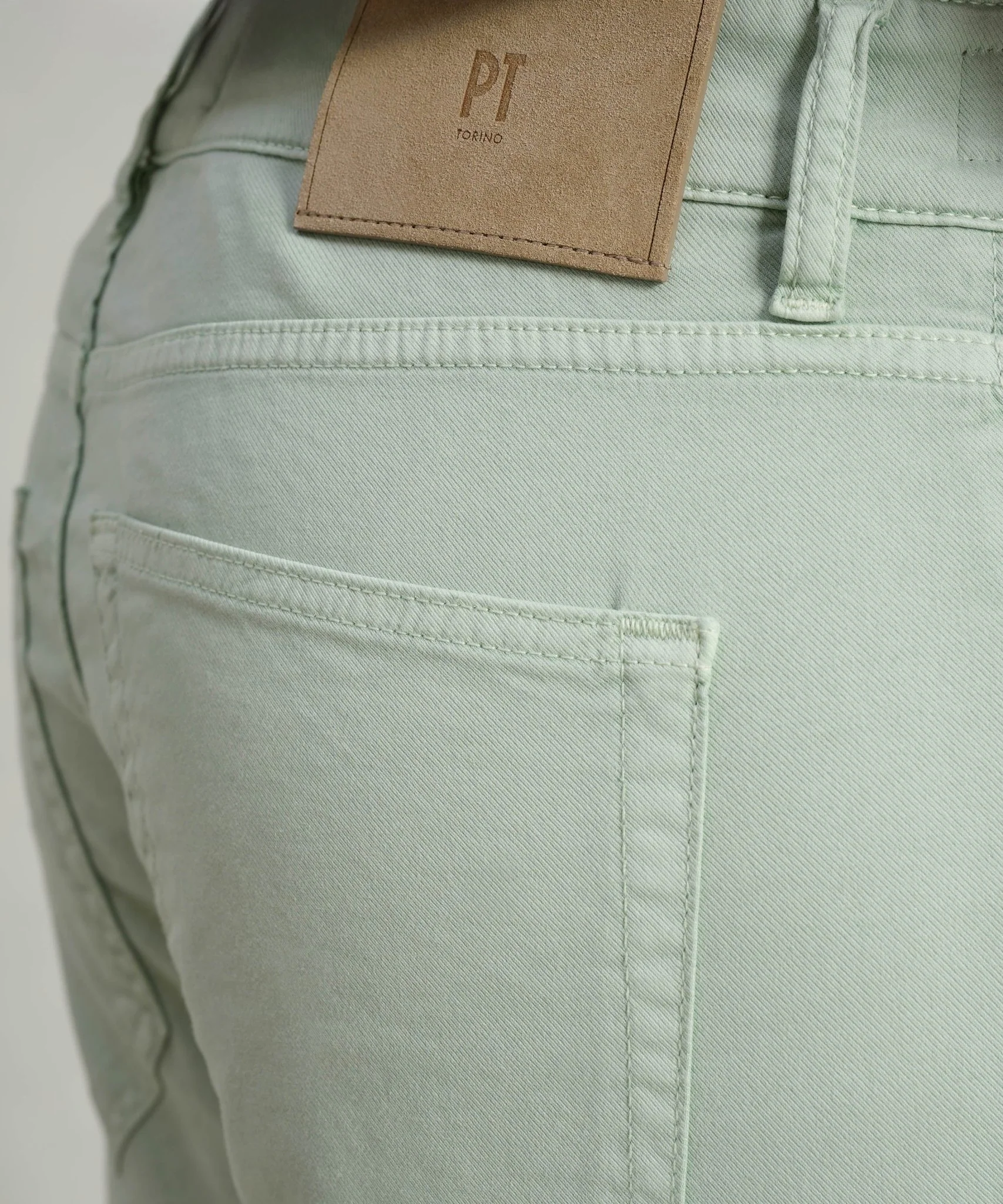 5-pocket katoen/lyocell stretch mintgroen - Image 4