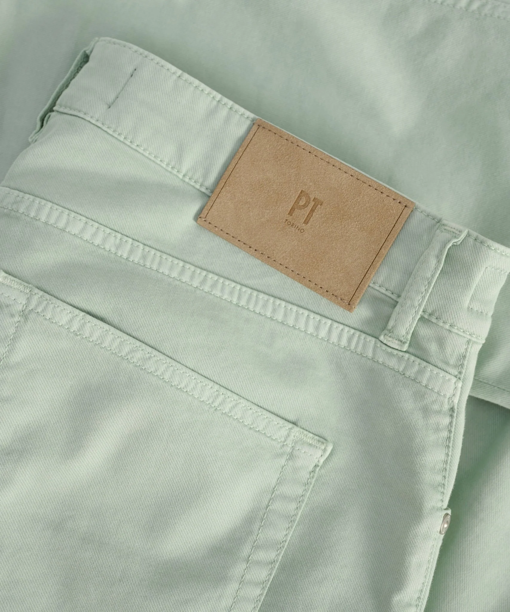 5-pocket katoen/lyocell stretch mintgroen - Image 6