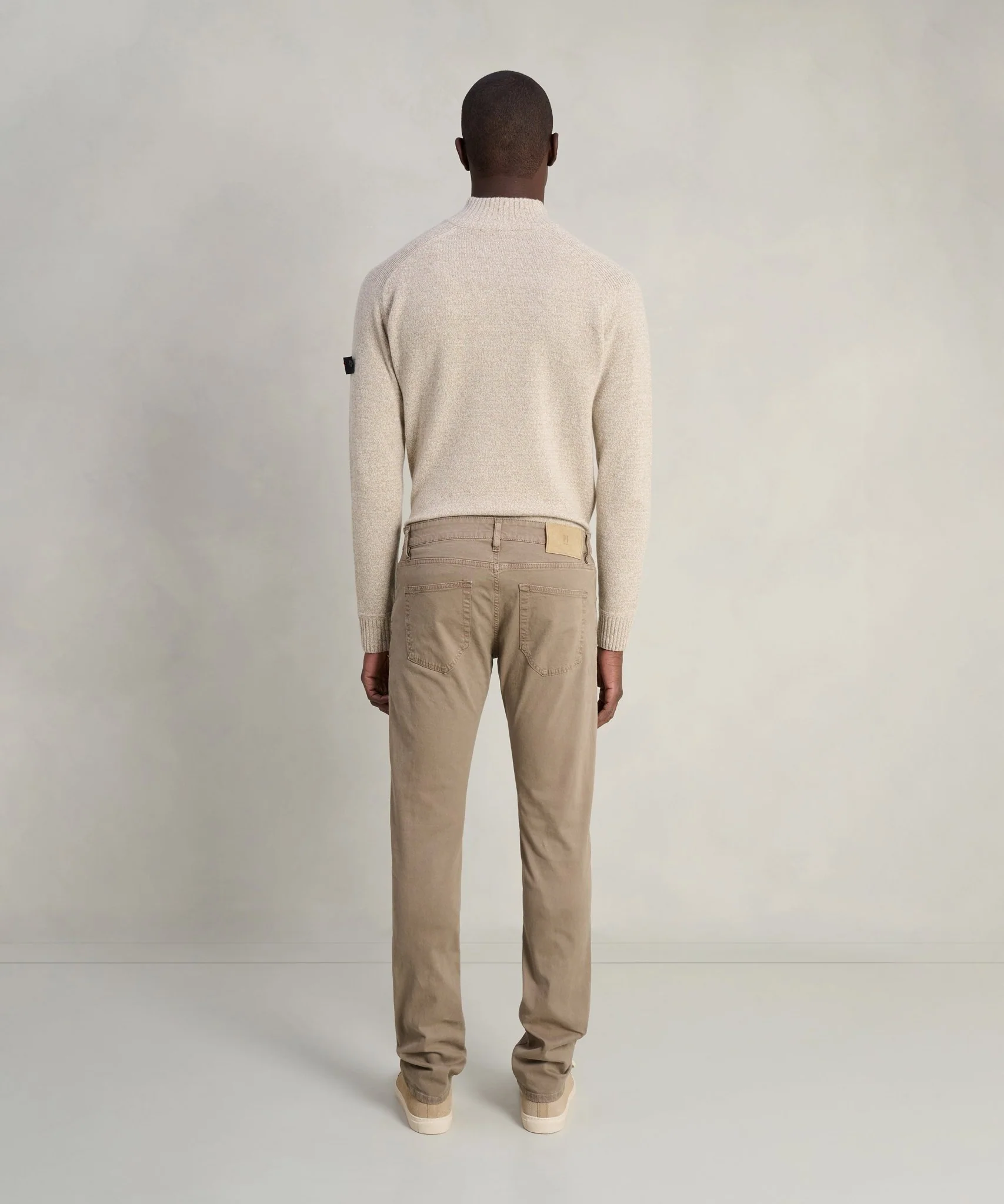Jazz 5-pocket katoen stretch double dyed bruin - Image 5