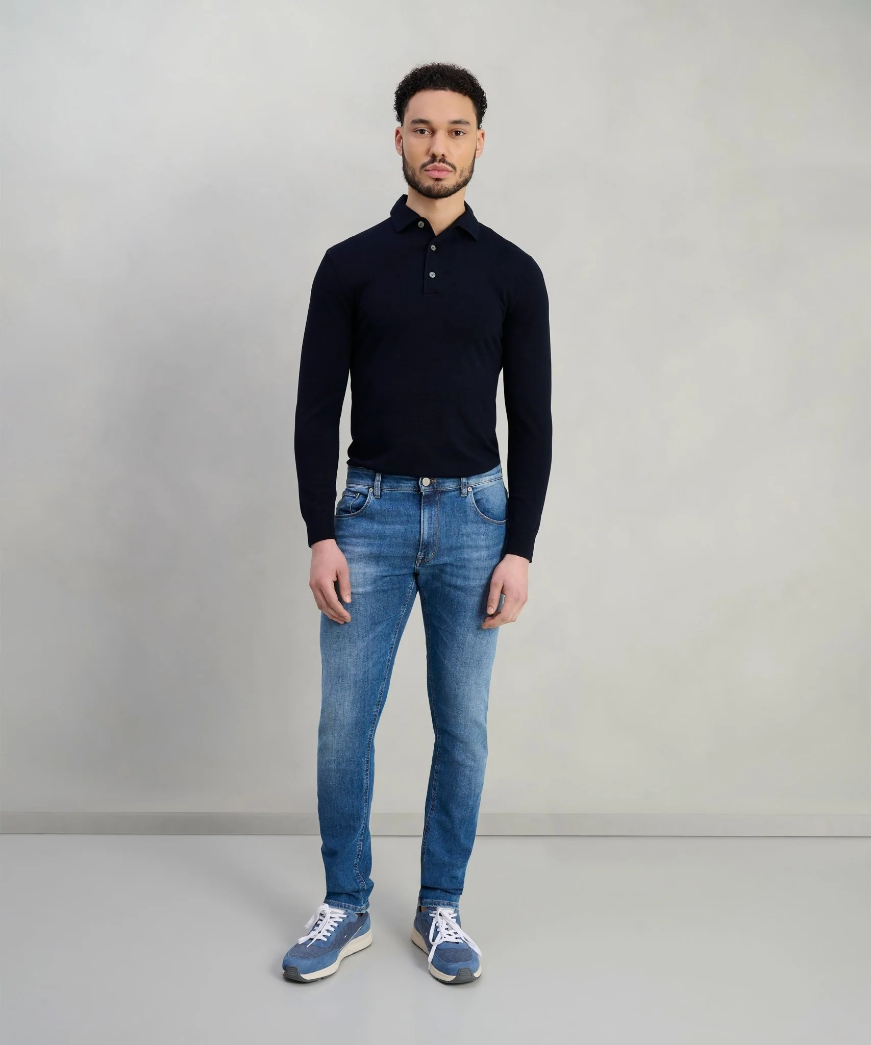 Jazz jeans katoen stretch donkerblauw - Image 2