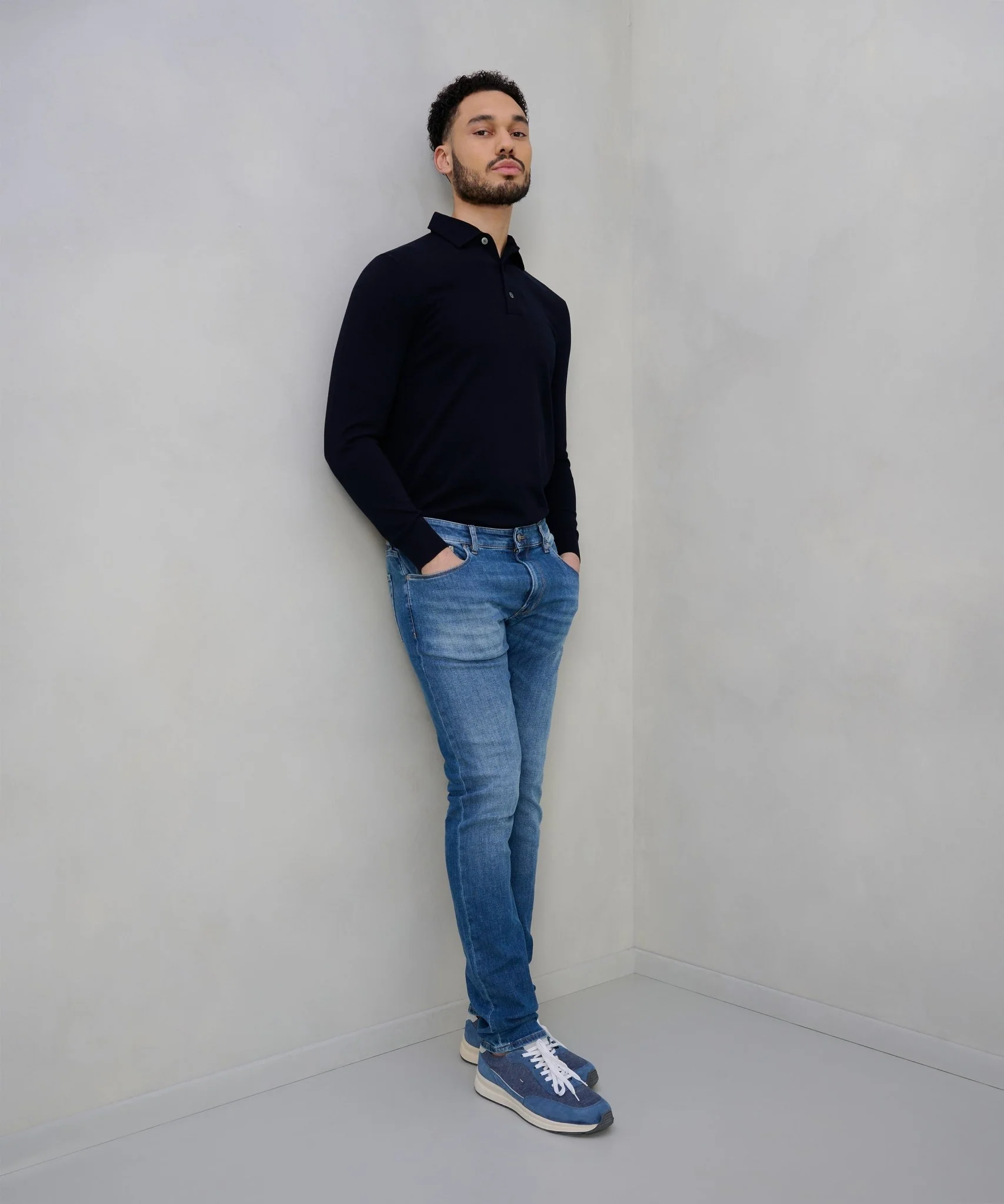 Jazz jeans katoen stretch donkerblauw - Image 3