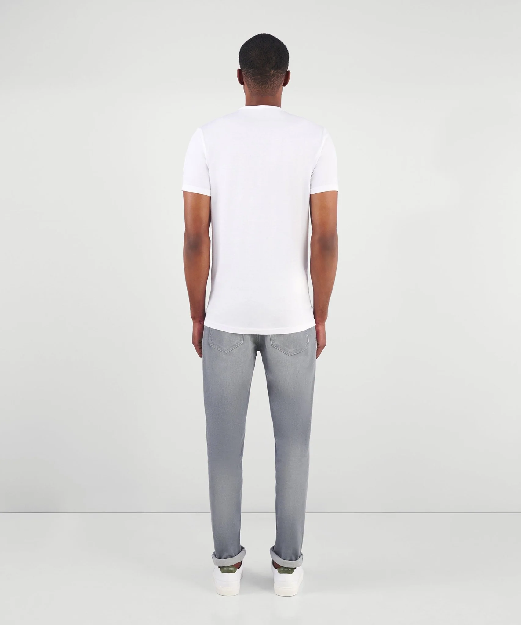 2-Pack T-shirts ronde hals katoen wit - Image 5