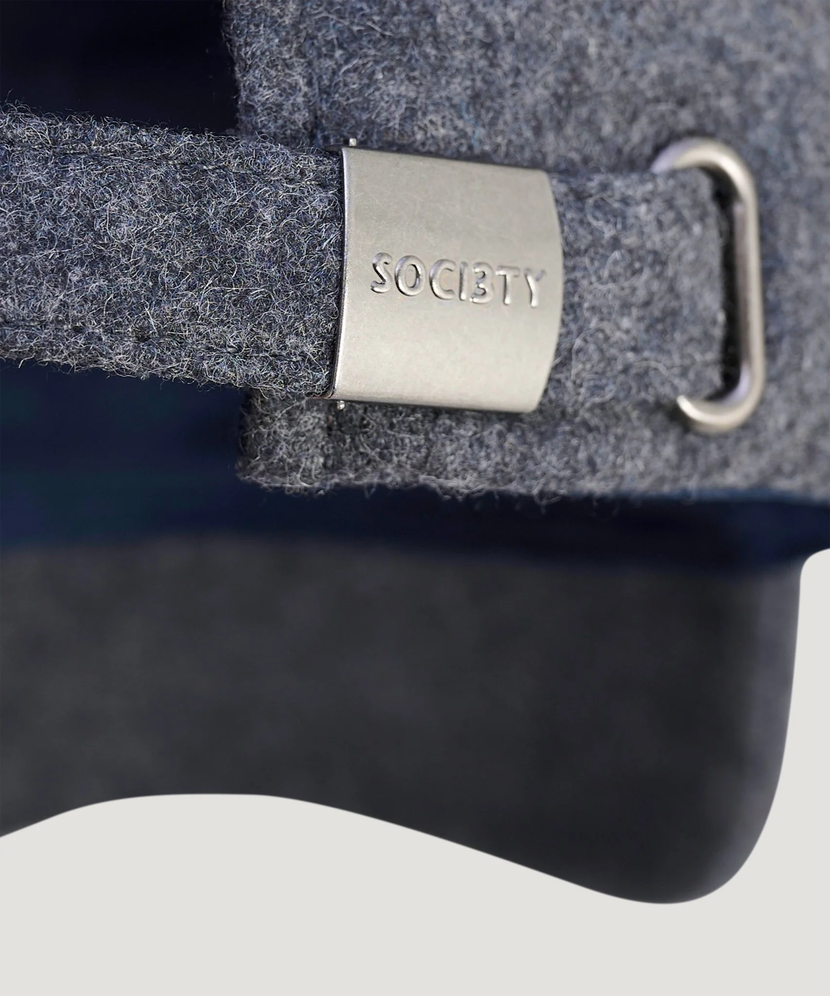 Baseball cap Melton-wol antraciet (made by Christys' London) - Image 3