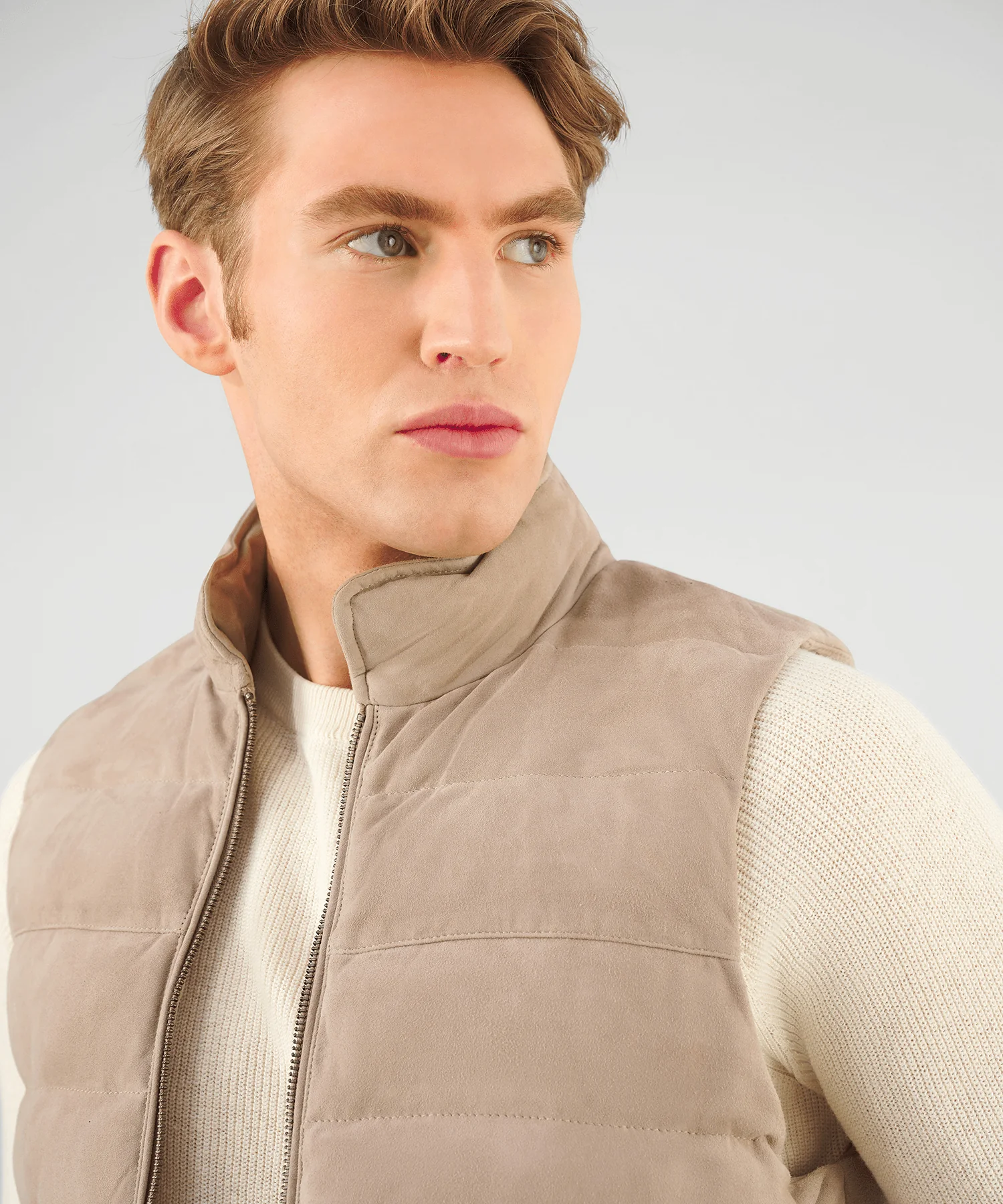 Bodywarmer suède beige - Image 4
