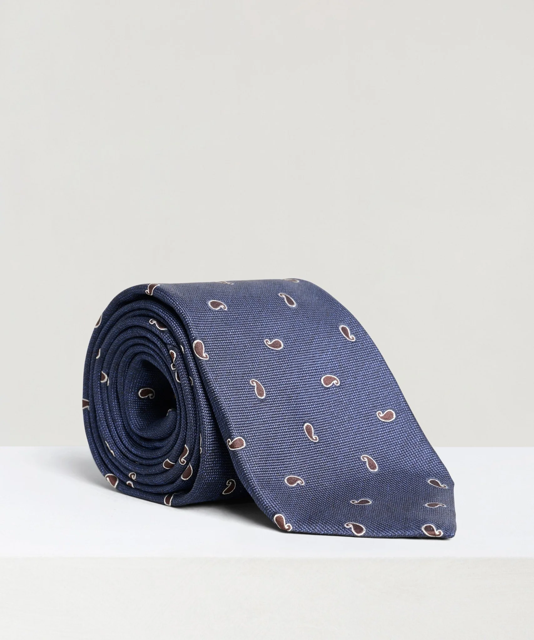 Das paisley zijde blauw