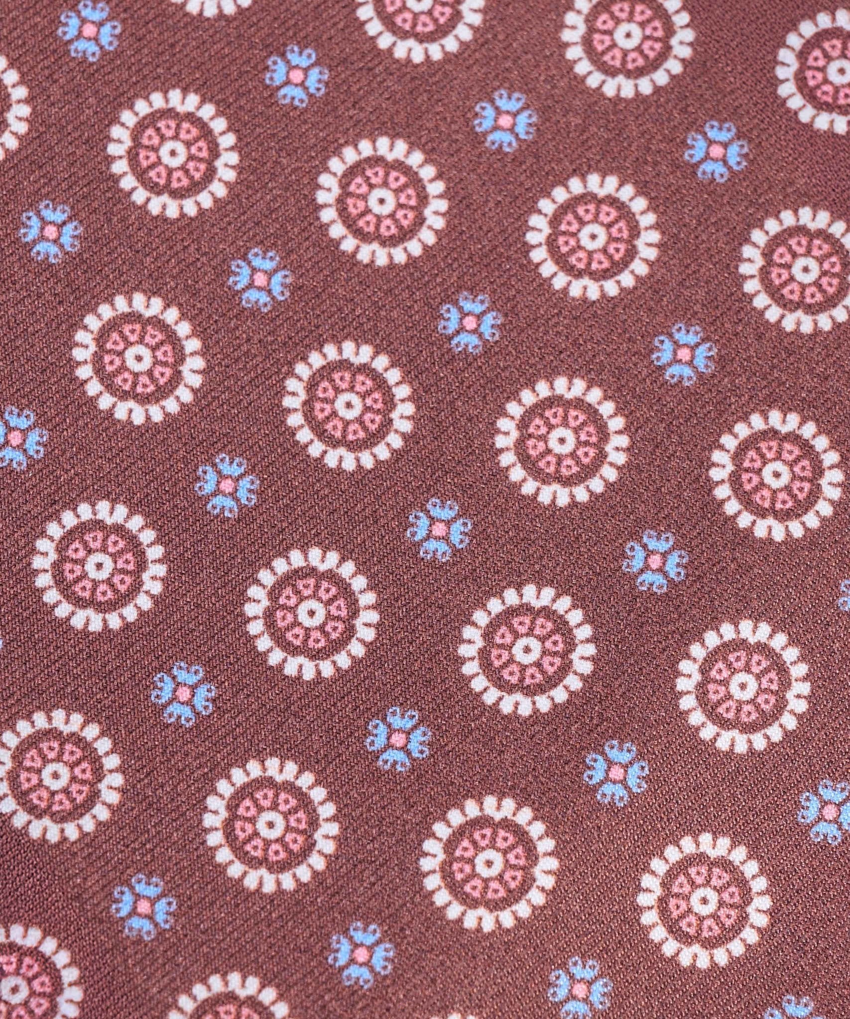 Das zijde bruin bloemenprint - Image 2