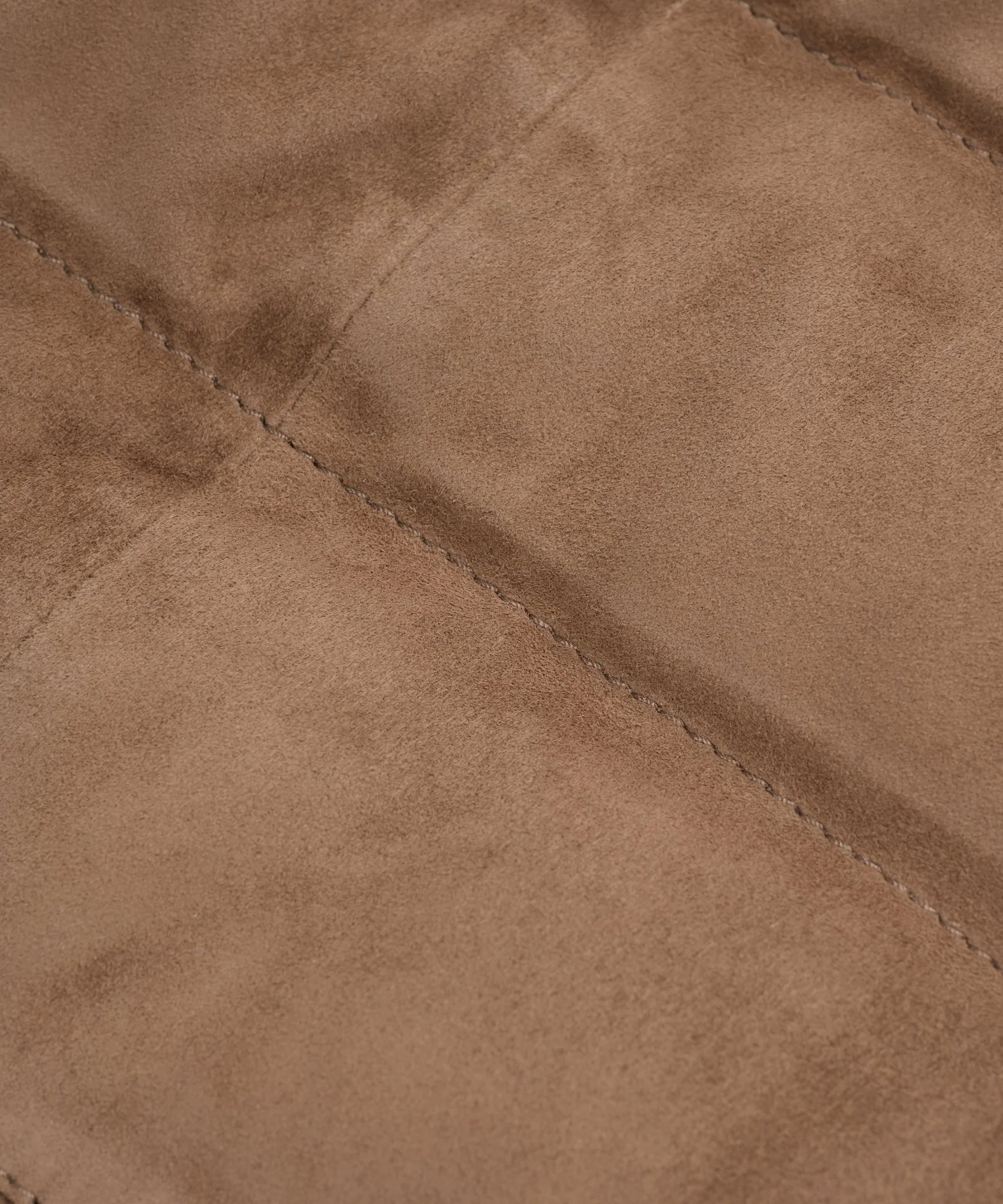 Gewatteerde bodywarmer suède bruin - Image 6
