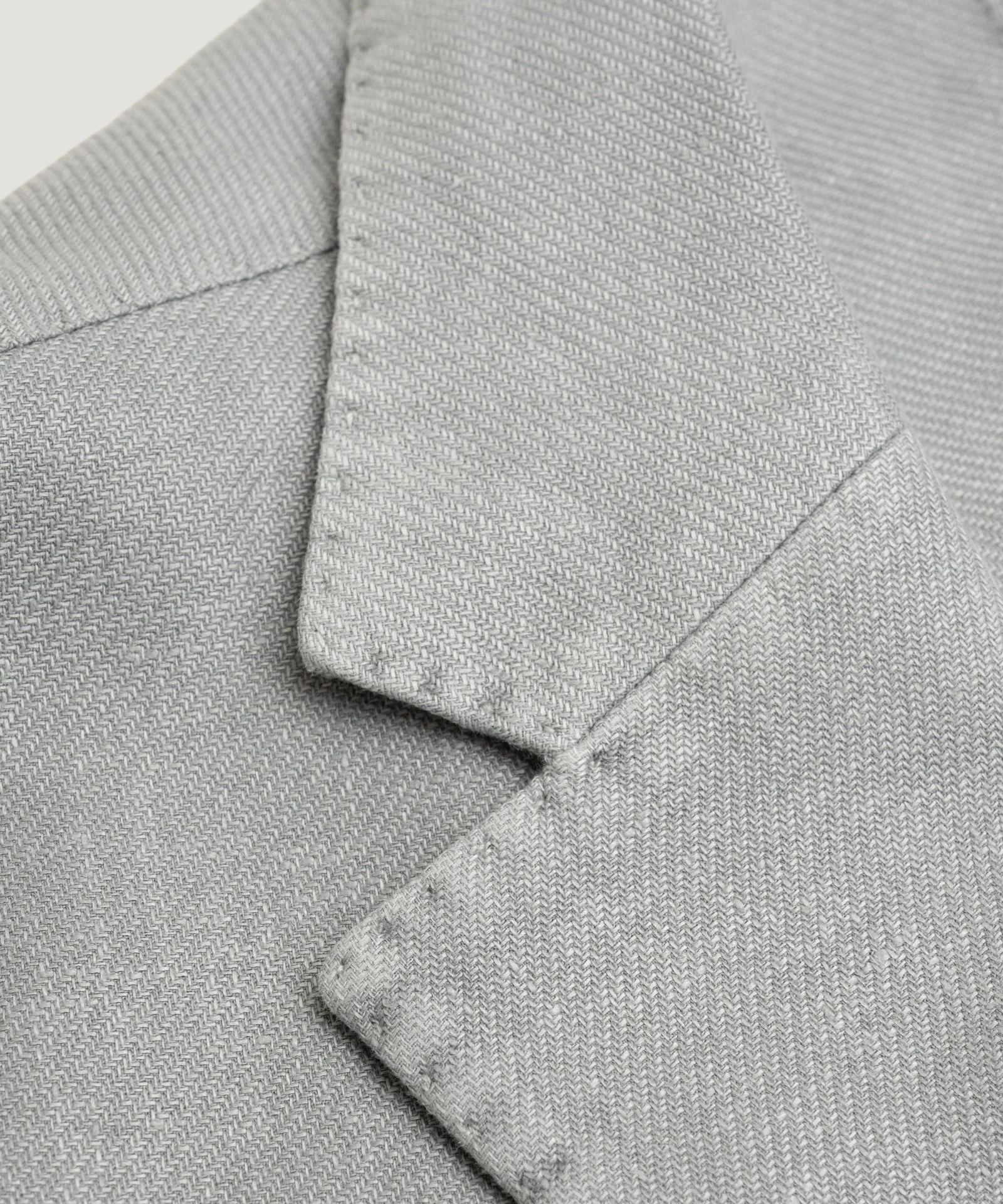 Colbert garment-dyed linnen/katoen twill blauw - Image 3