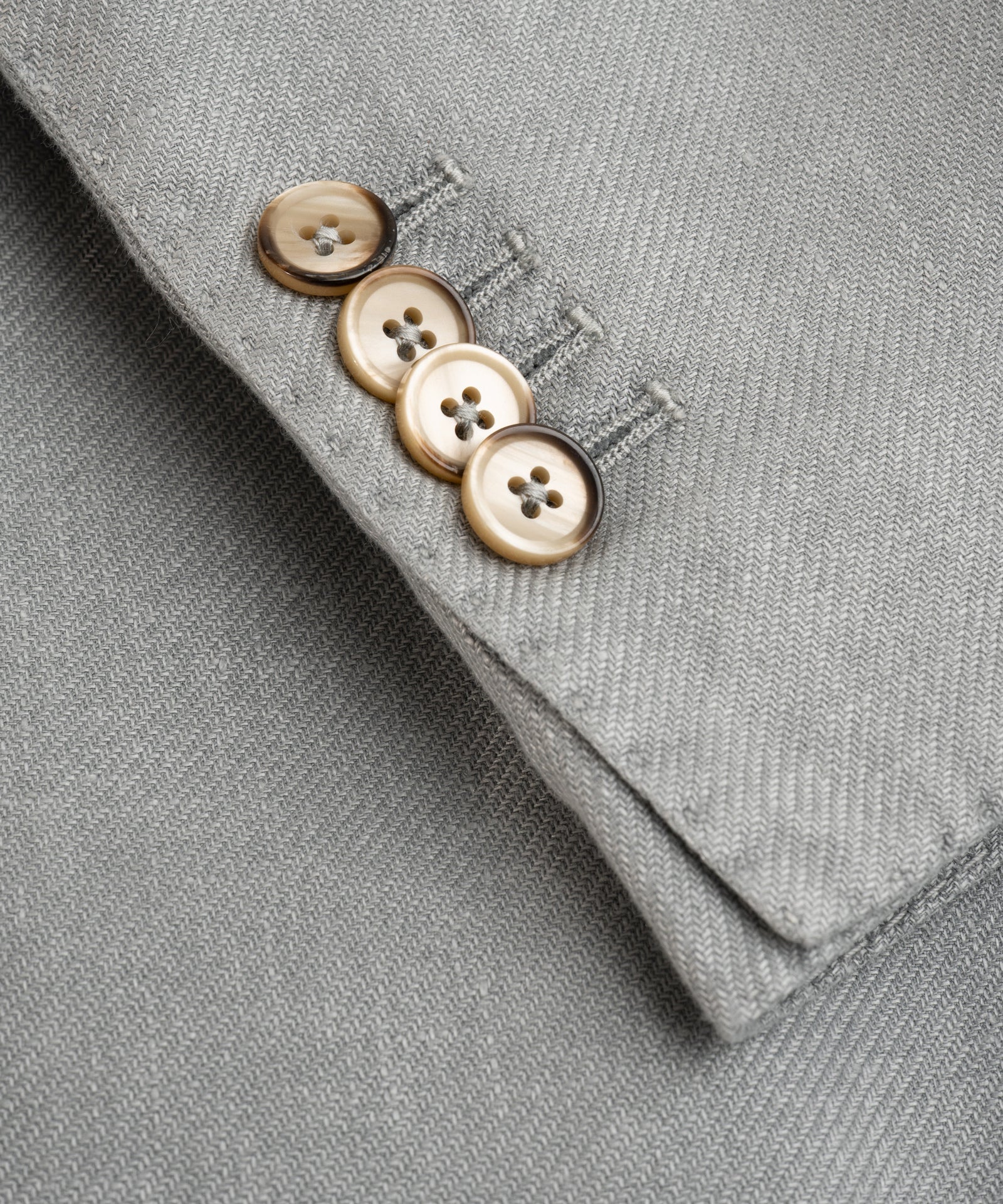 Colbert garment-dyed linnen/katoen twill blauw - Image 4