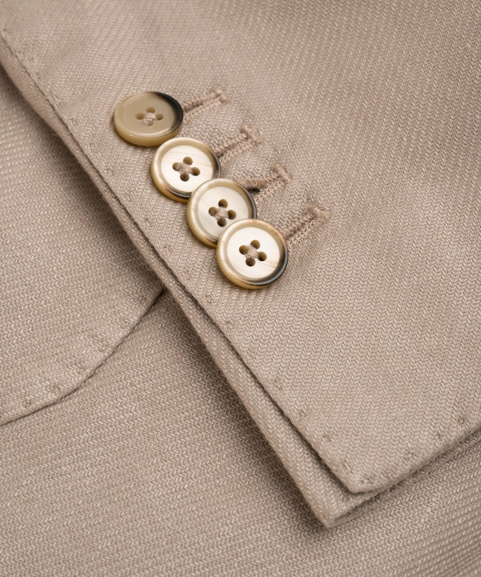 Colbert garment-dyed linnen/katoen twill taupe - Image 3