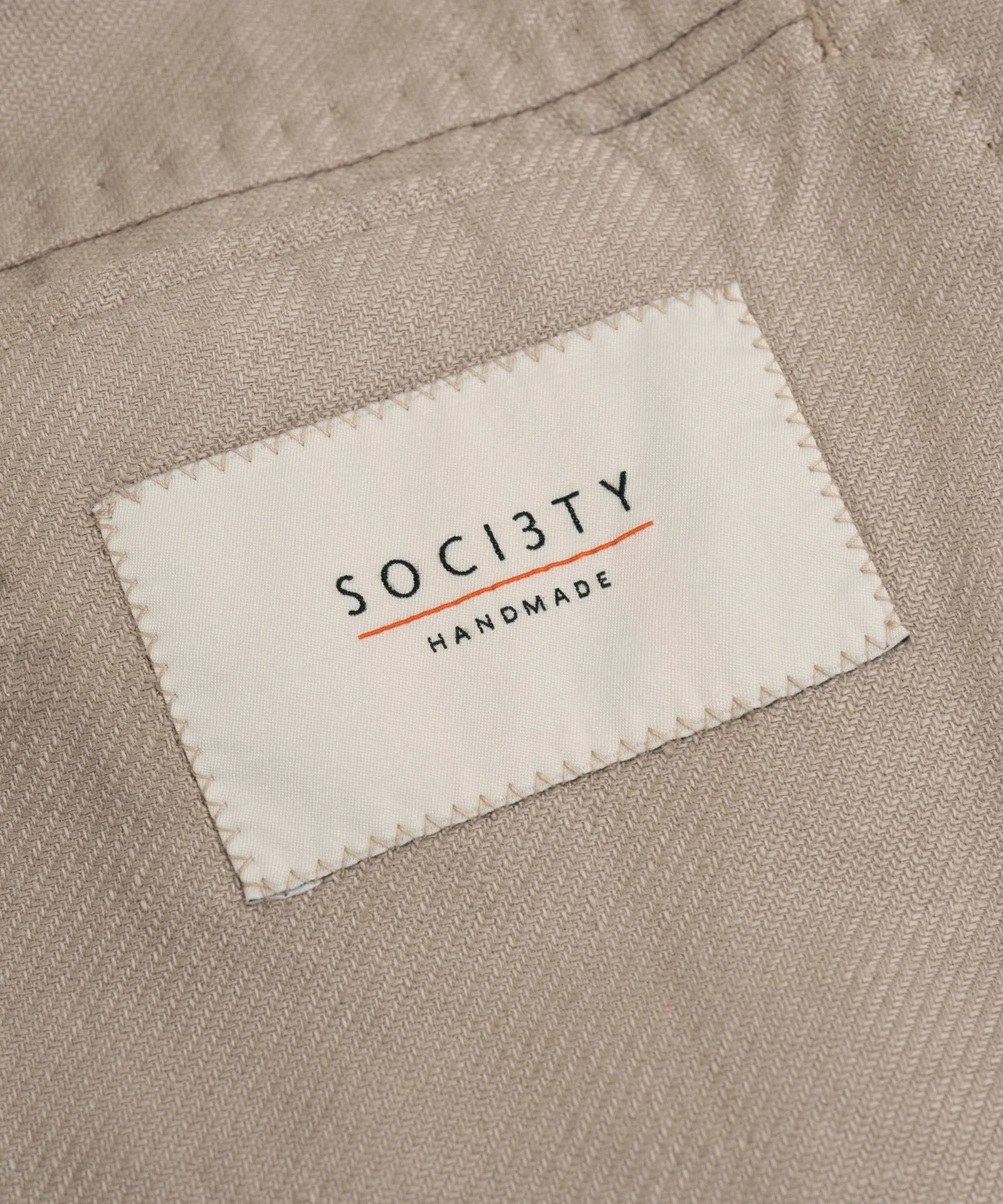 Colbert garment-dyed linnen/katoen twill taupe - Image 4