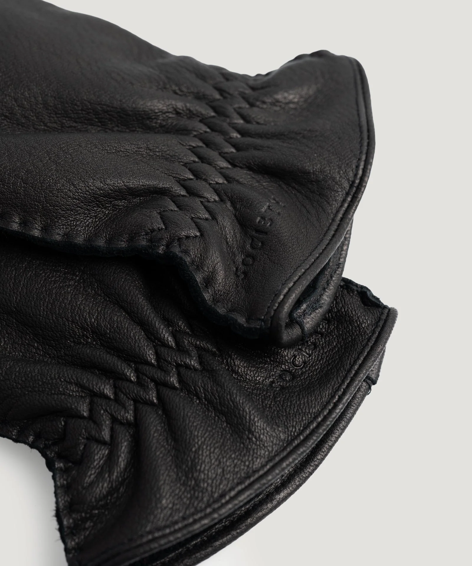 Handschoenen leer zwart - Image 3