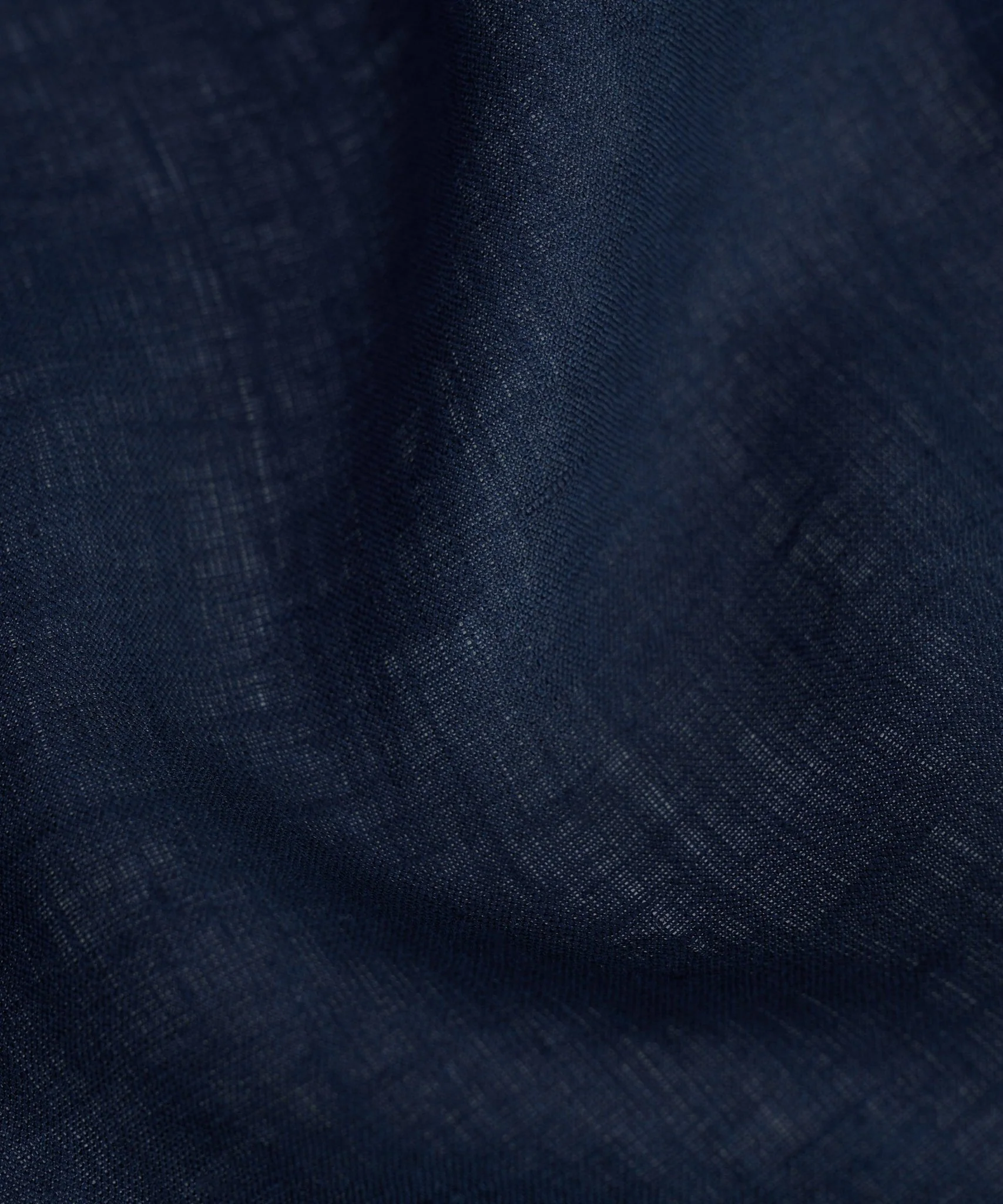 Overhemd gewassen linnen midnight blauw - Image 6