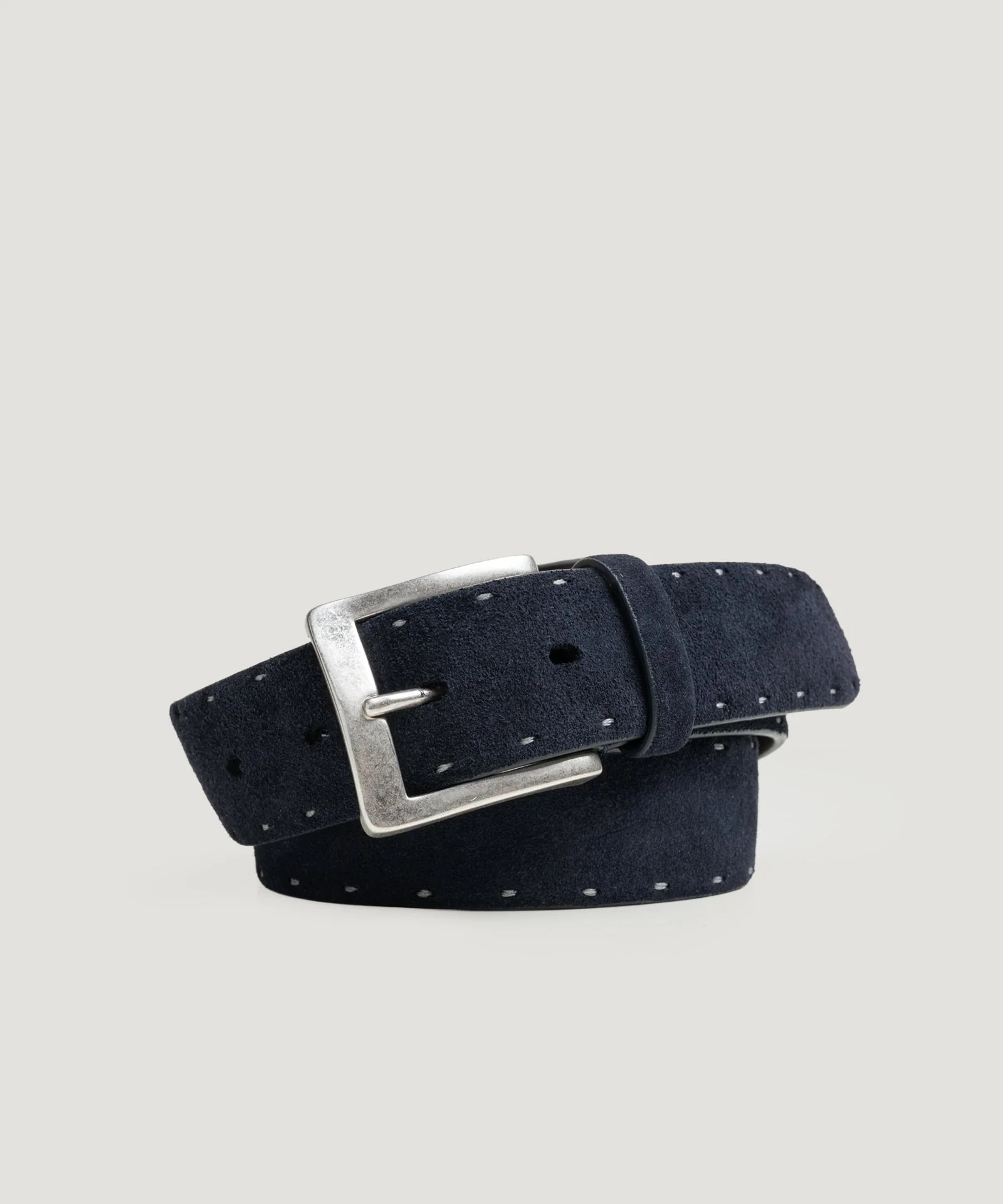 Riem suède donkerblauw