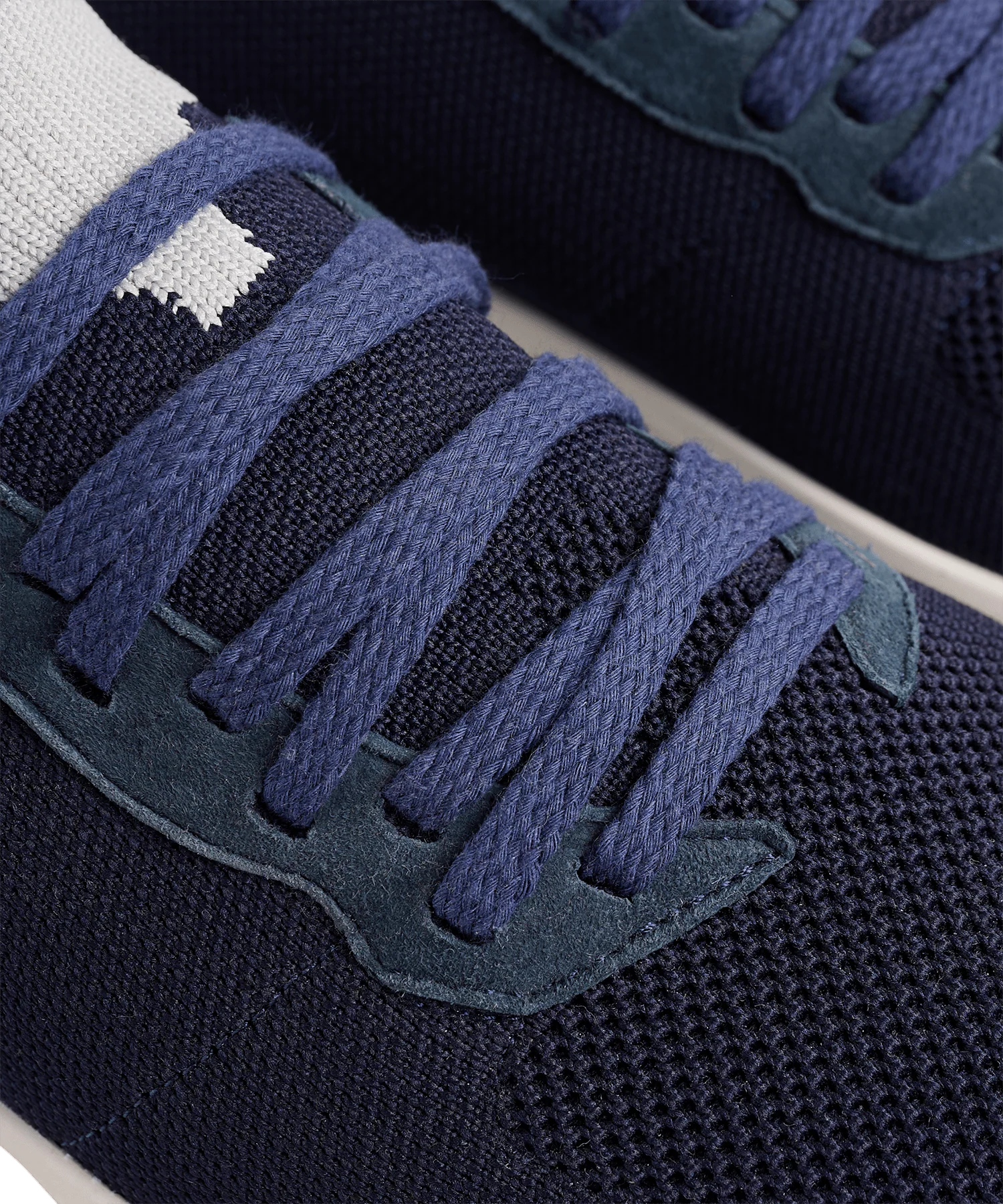 Knitted runner wol/katoen donkerblauw - Image 4