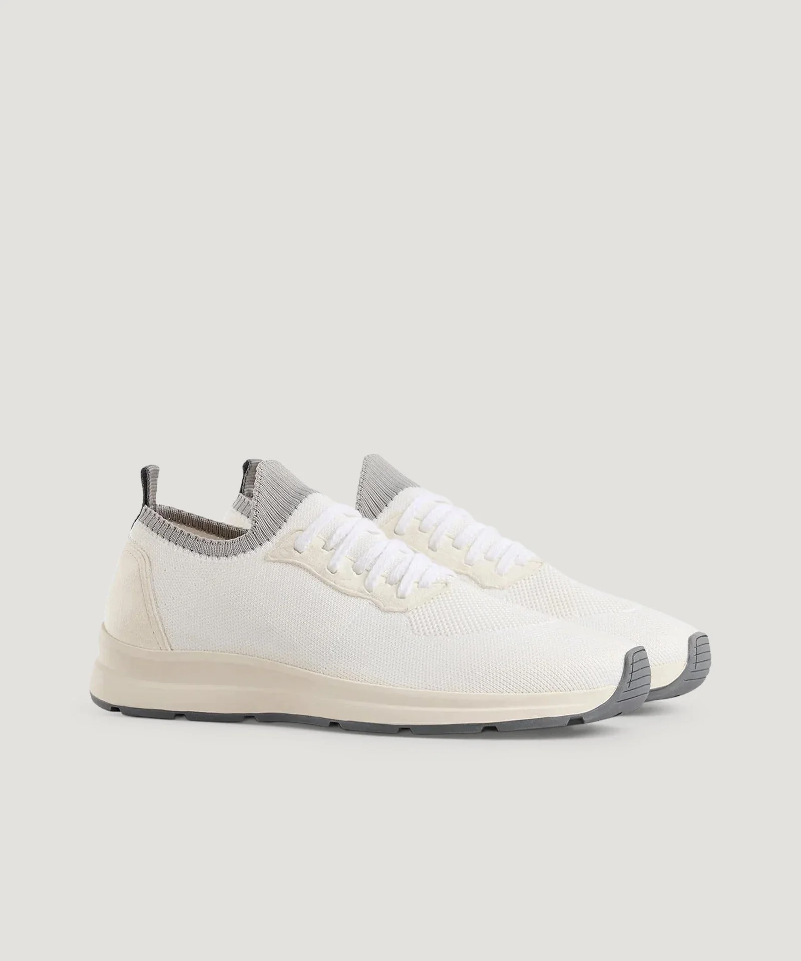 Knitted runner wol/katoen off-white - Image 3