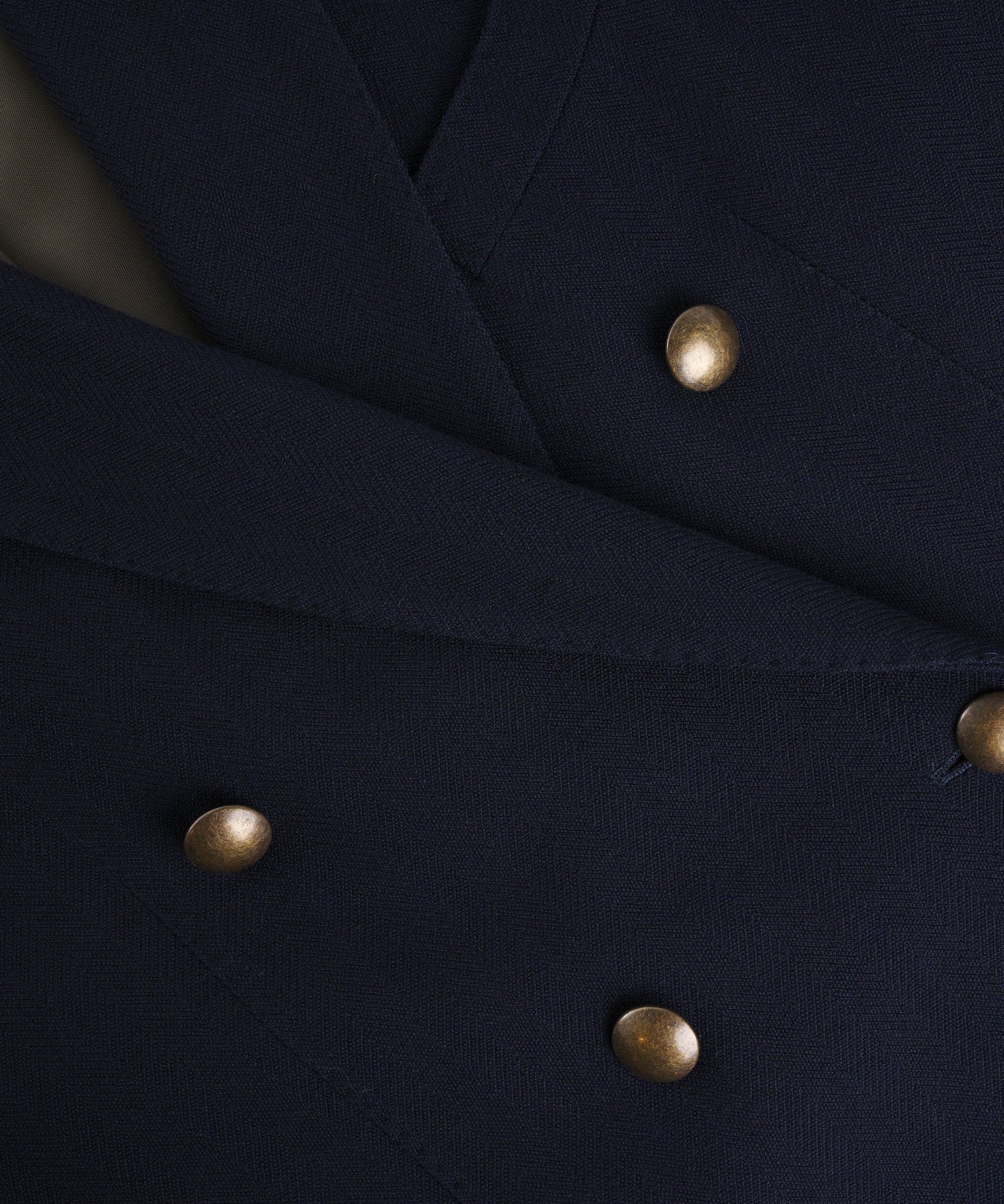 Double-breasted colbert wol donkerblauw (woven by Angelico) - Image 6