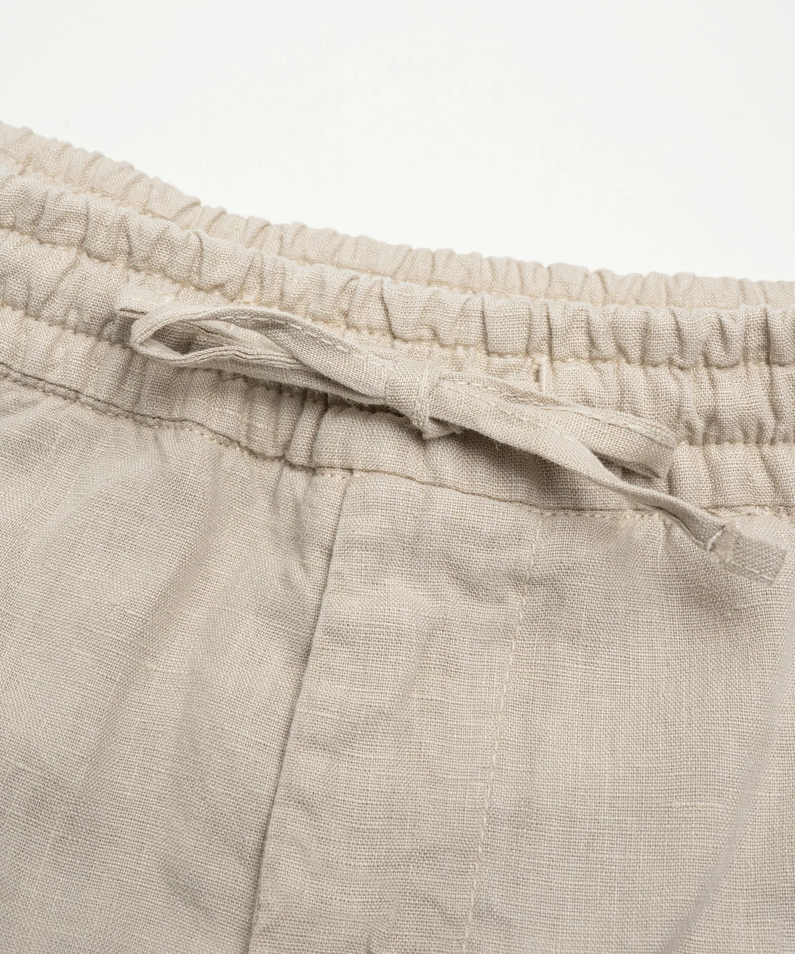 Bermuda shorts gewassen linnen beige - Image 3