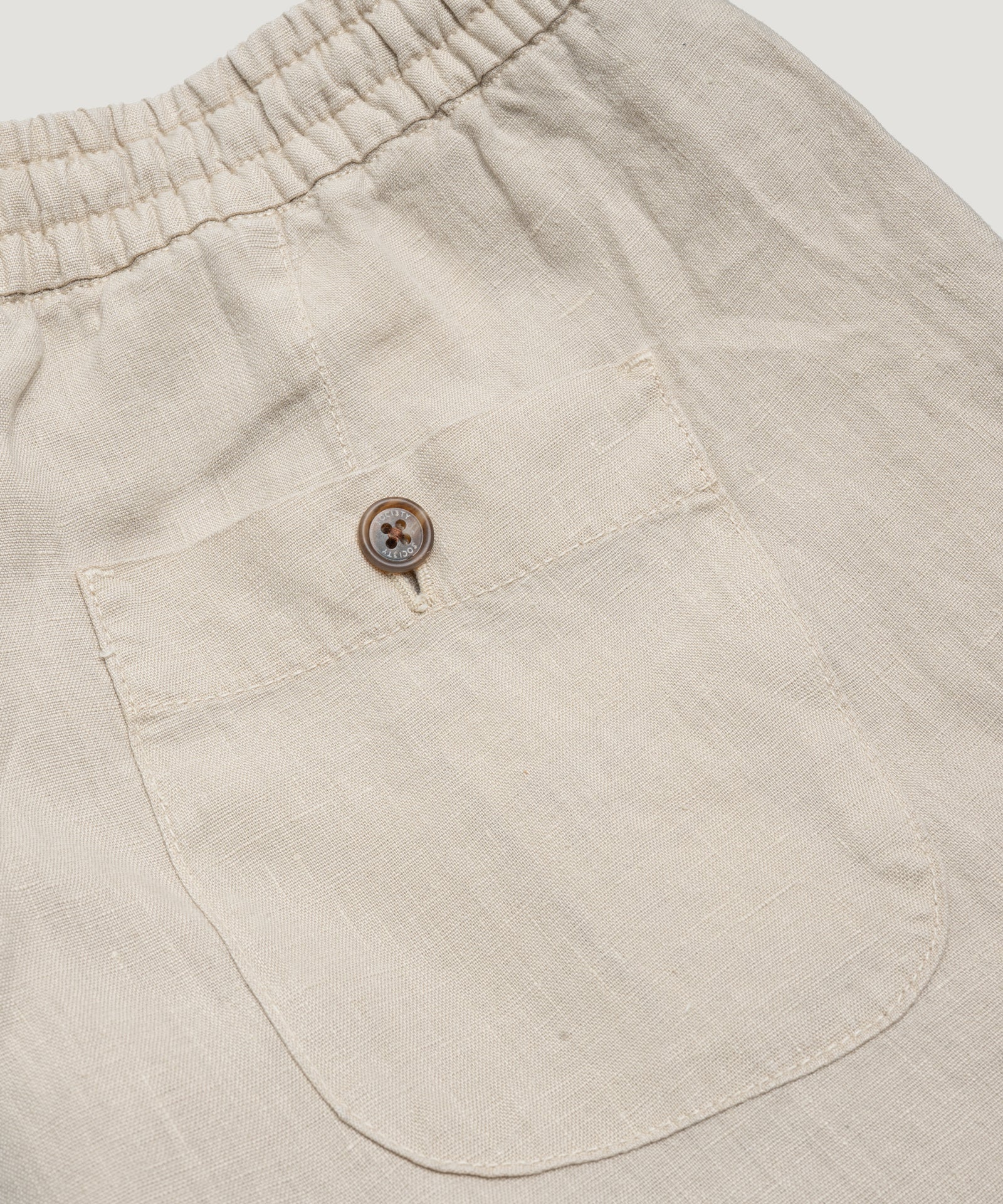 Bermuda shorts gewassen linnen beige - Image 5