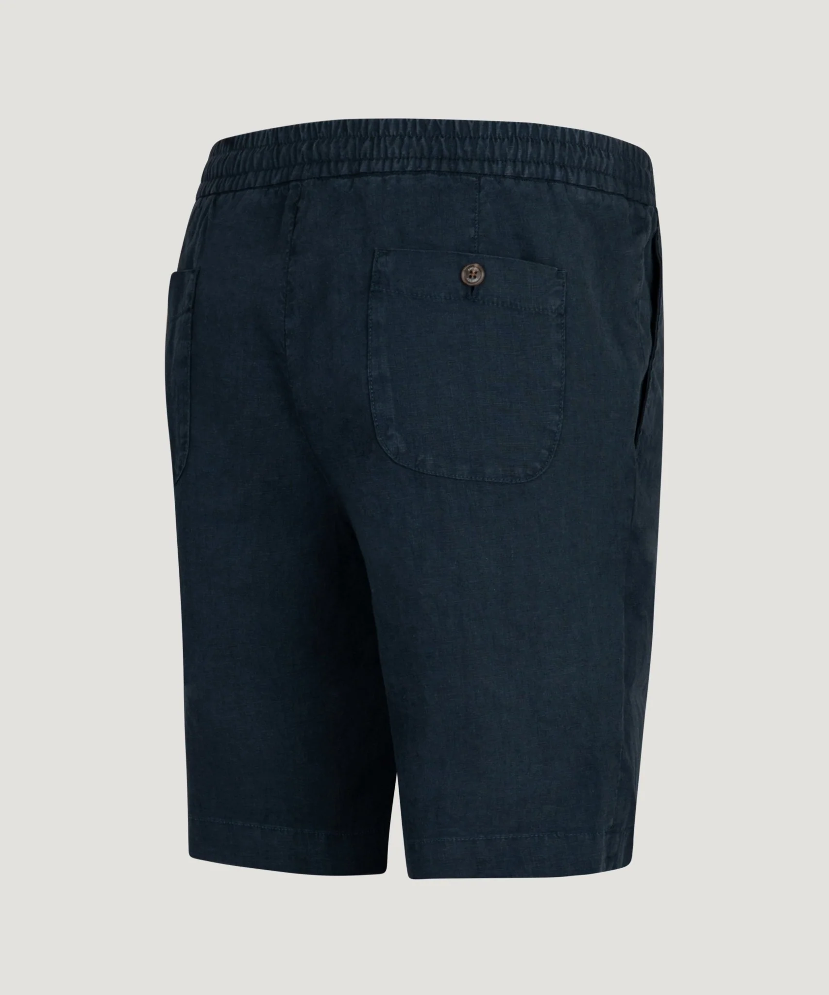 Bermuda shorts gewassen linnen donkerblauw - Image 3