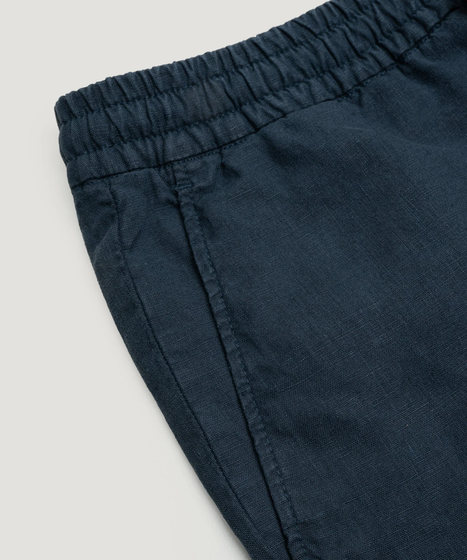 Bermuda shorts gewassen linnen donkerblauw - Image 5