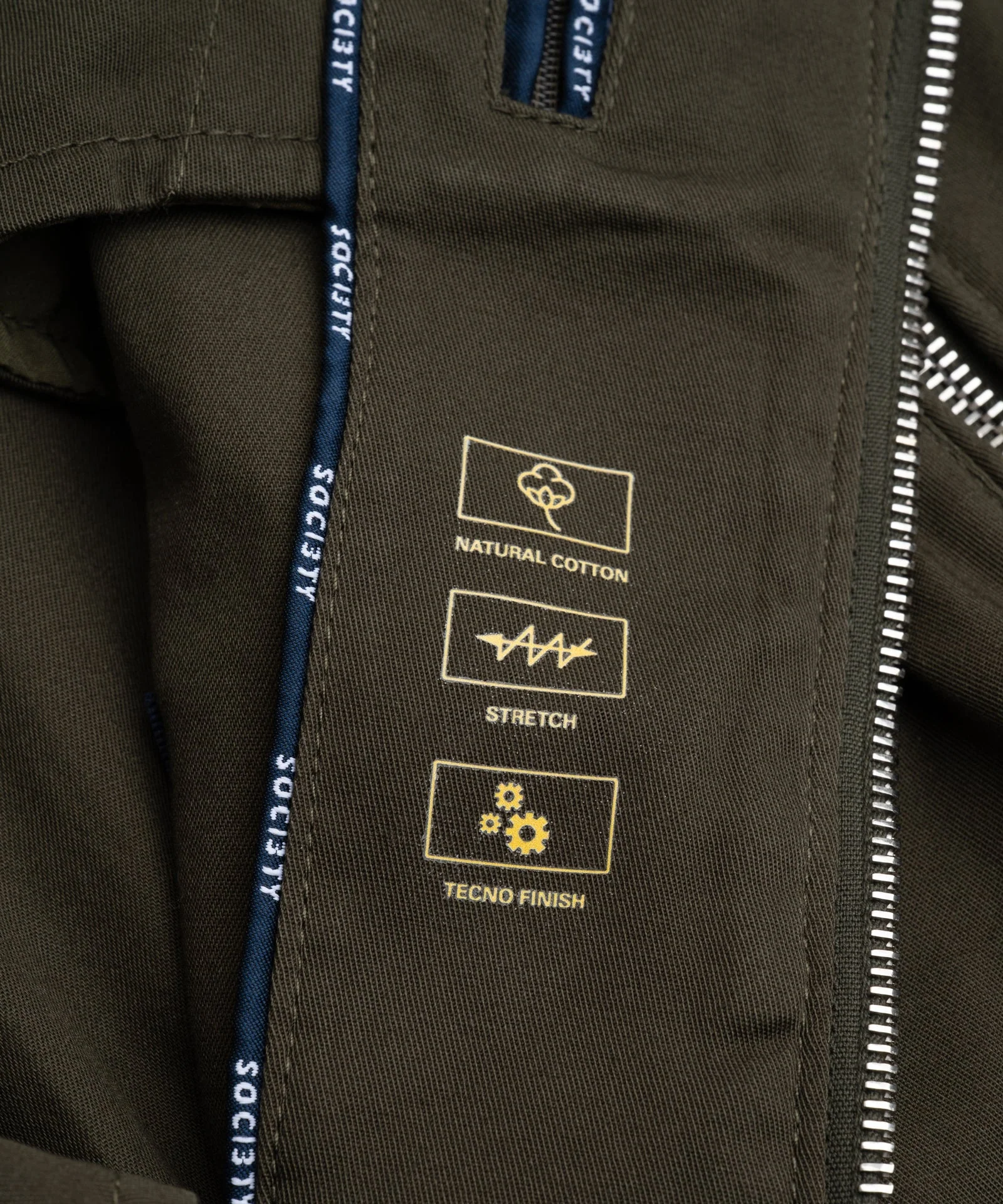 Bomberjack fine cotton gabardine donkergroen - Image 4