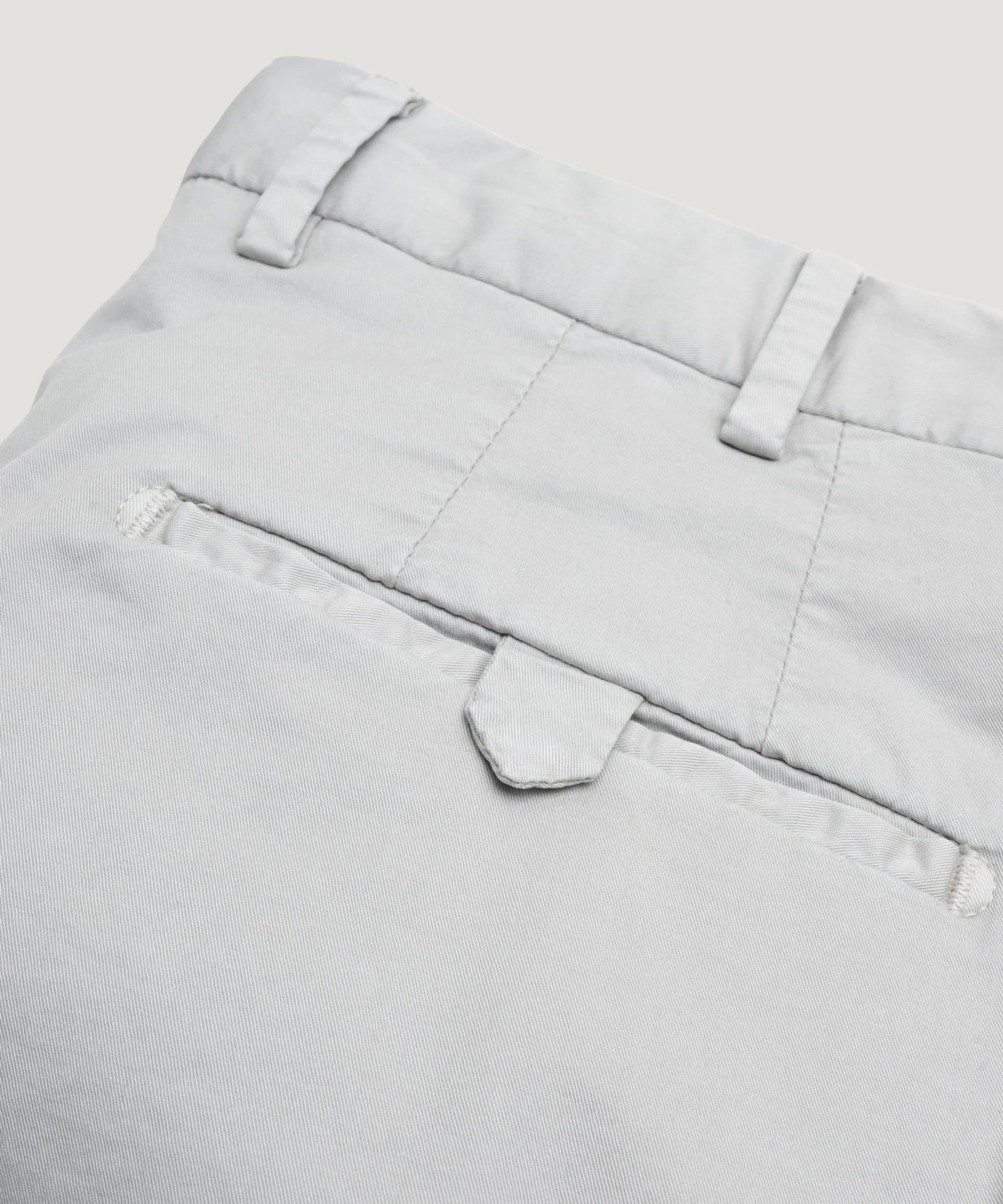 Chino slim 1 pleat katoen stretch lichtgrijs - Image 4