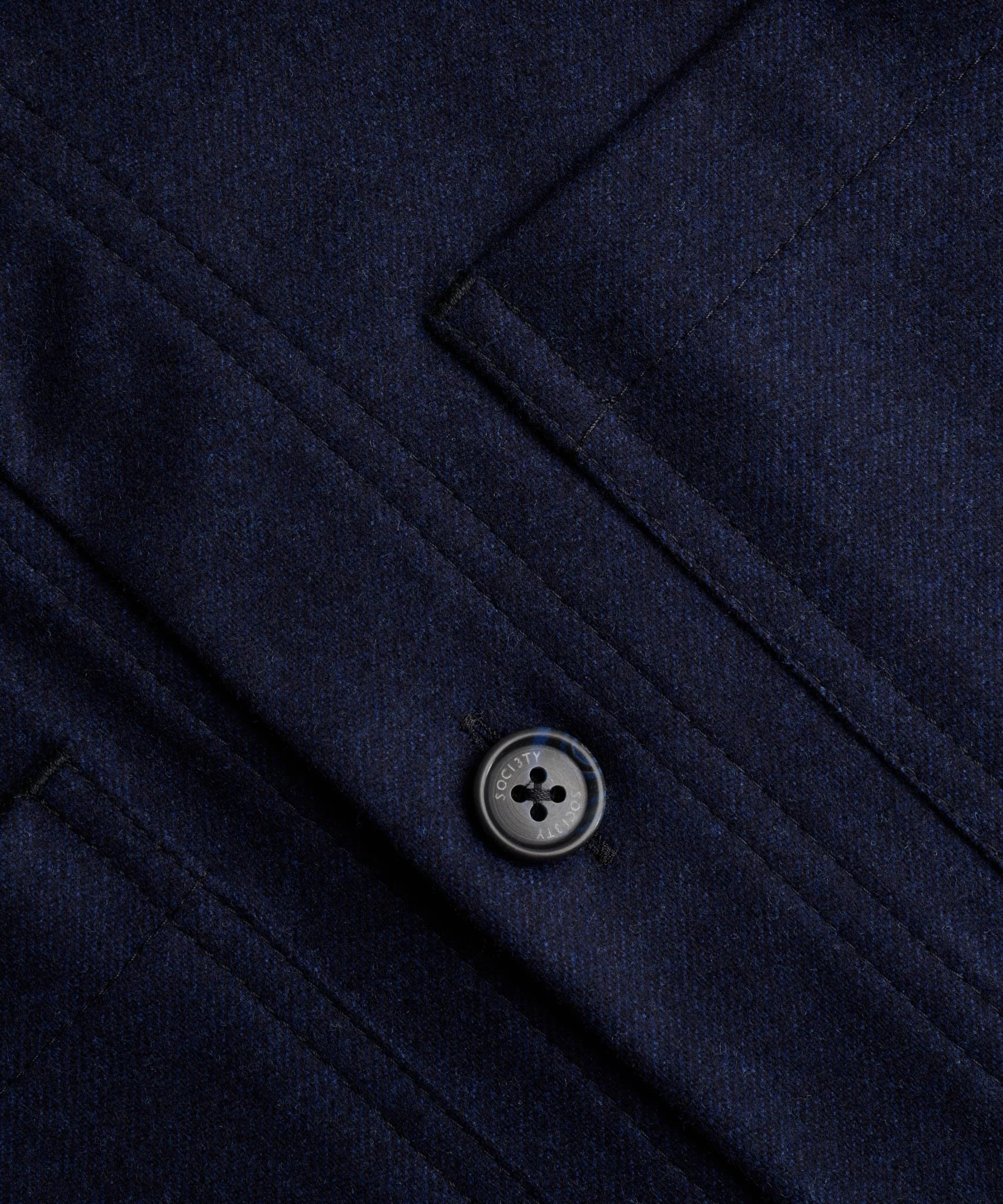 Coimbra overshirt wol donkerblauw - Image 2