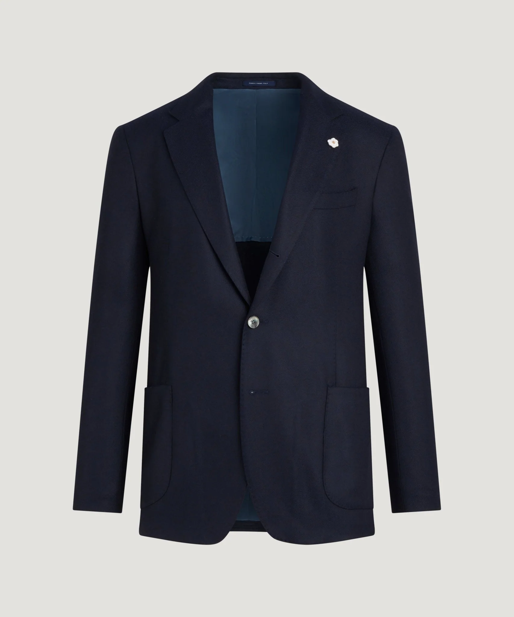 Colbert wol/kasjmier donkerblauw