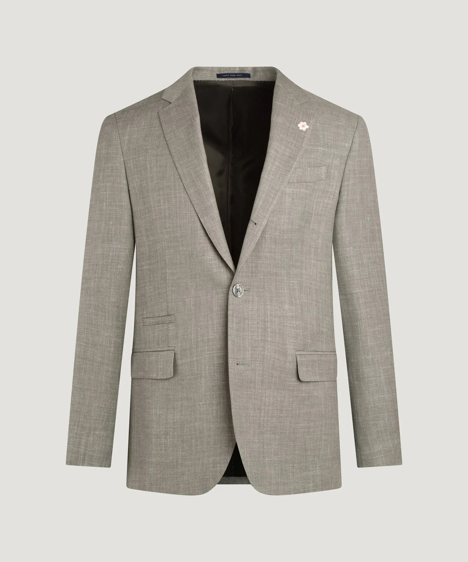 Colbert wol/zijde/linnen Zegna Cross-Ply lichtgroen