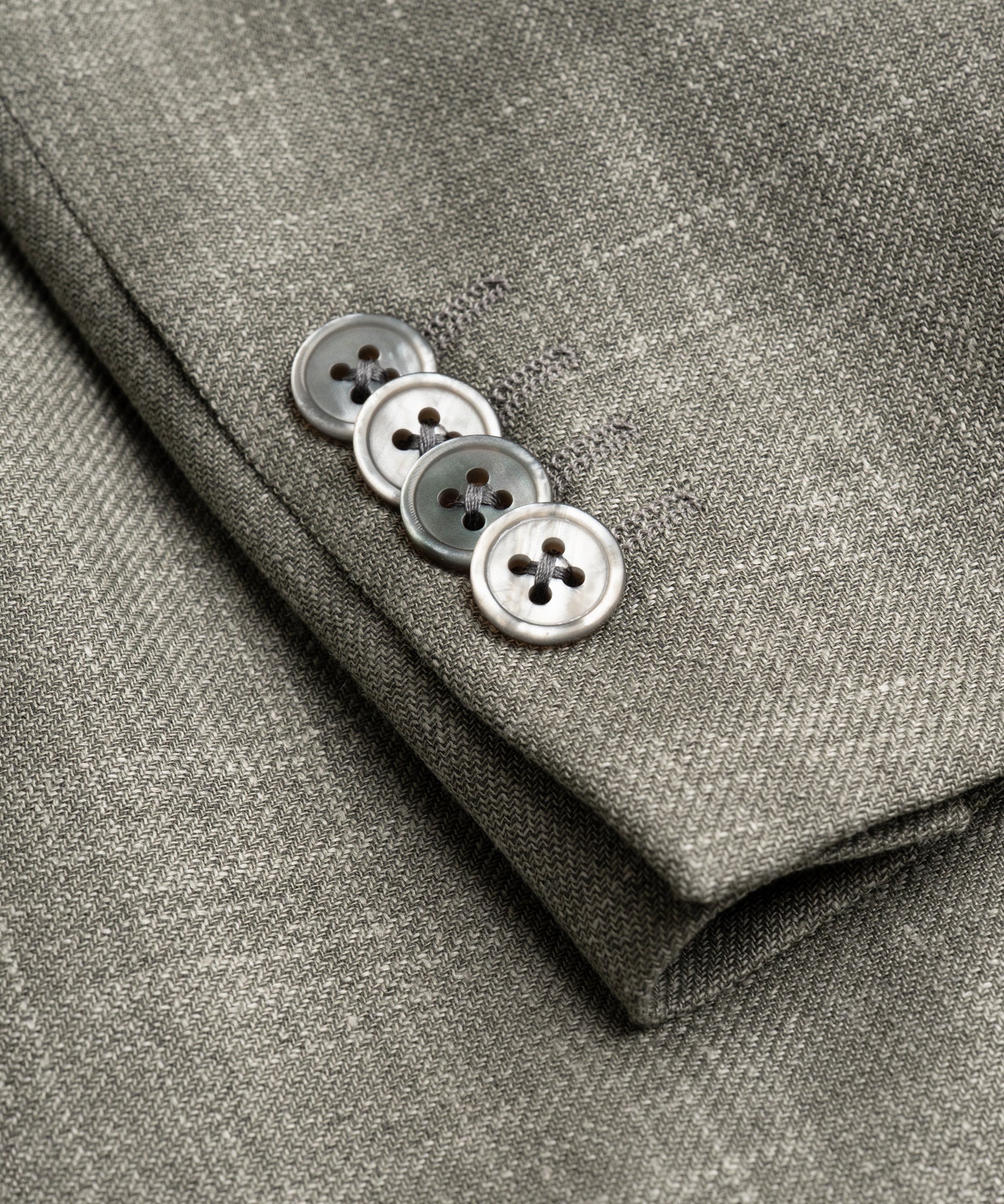 Colbert wol/zijde/linnen Zegna Cross-Ply lichtgroen - Image 3